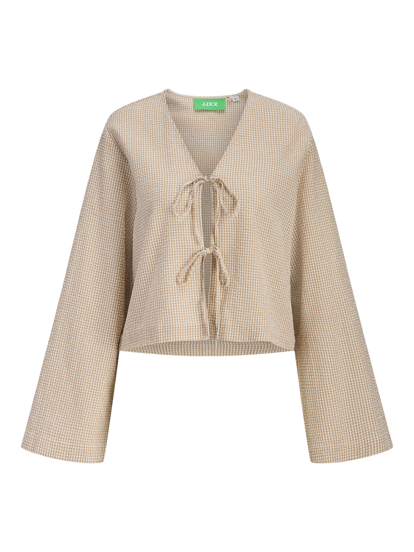 Zoe tie top beige
