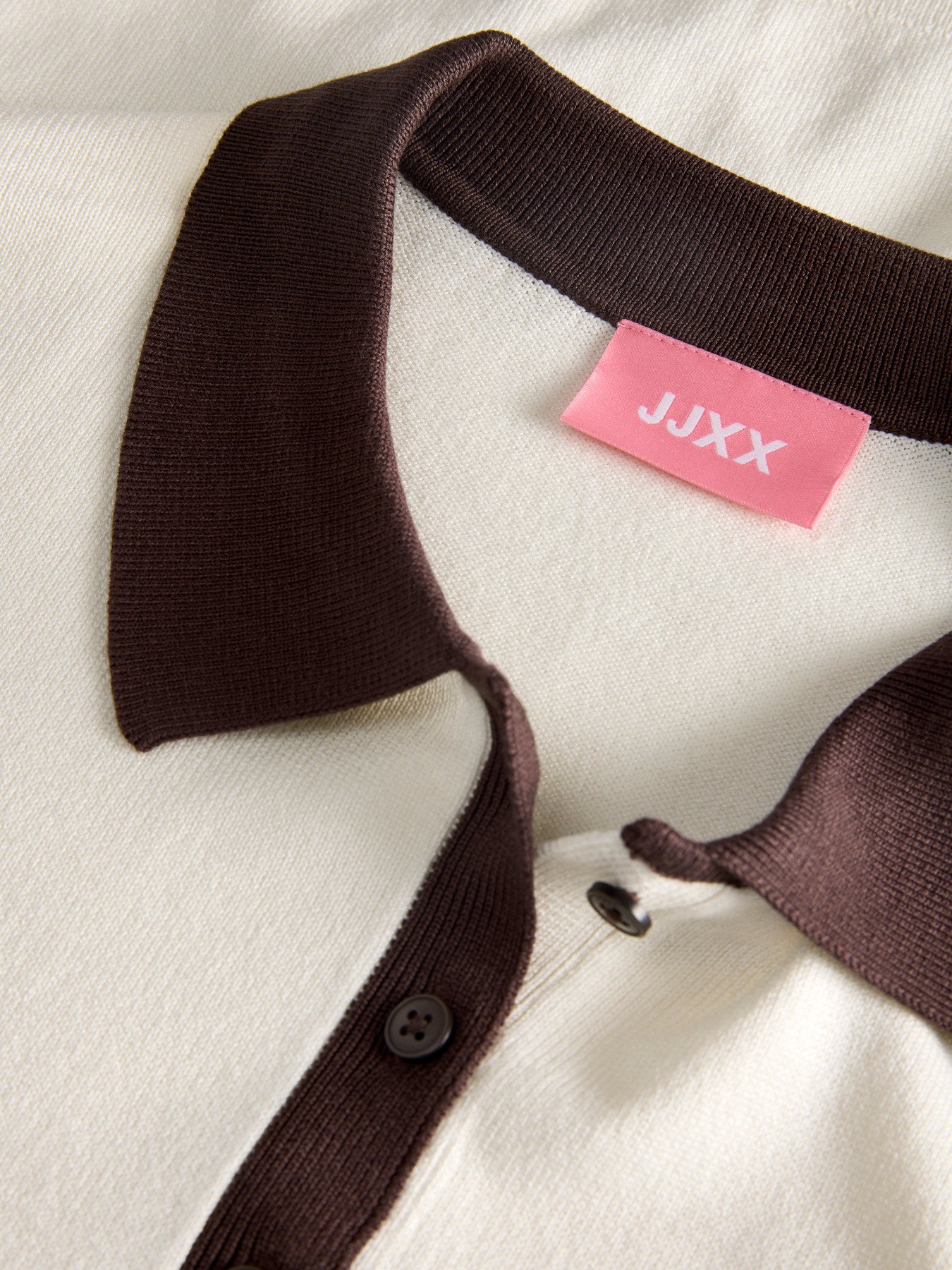 Vilda polo knit cream