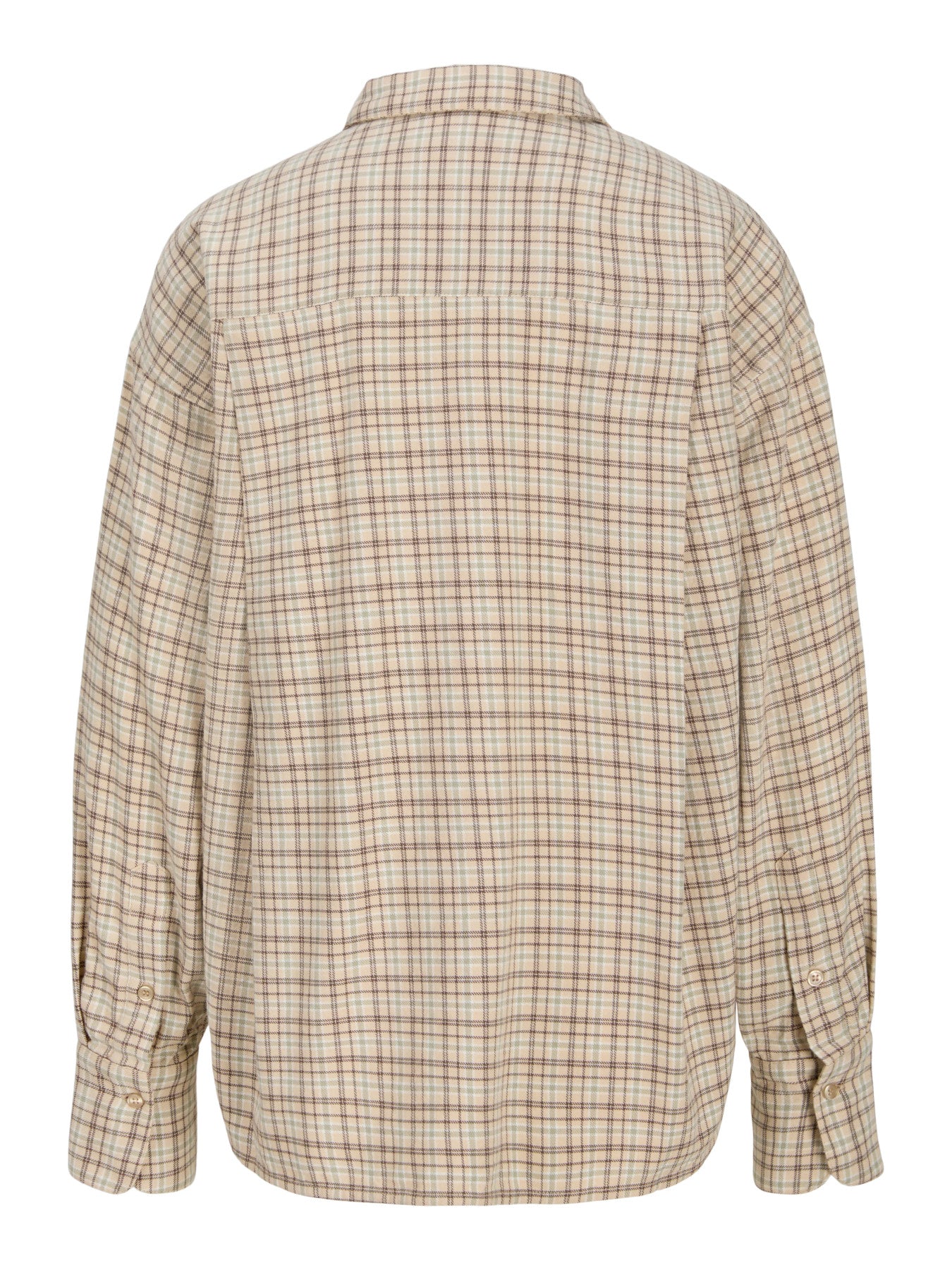 Jamie check flannel shirt - beige