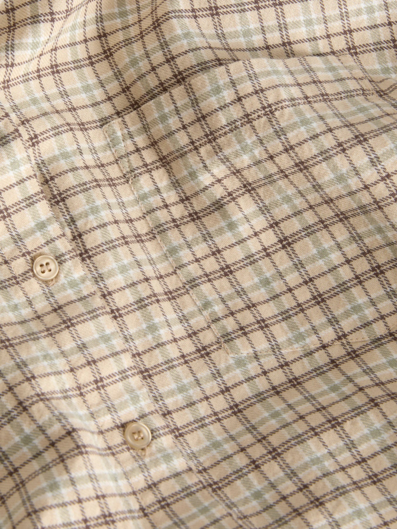 Jamie check flannel shirt - beige