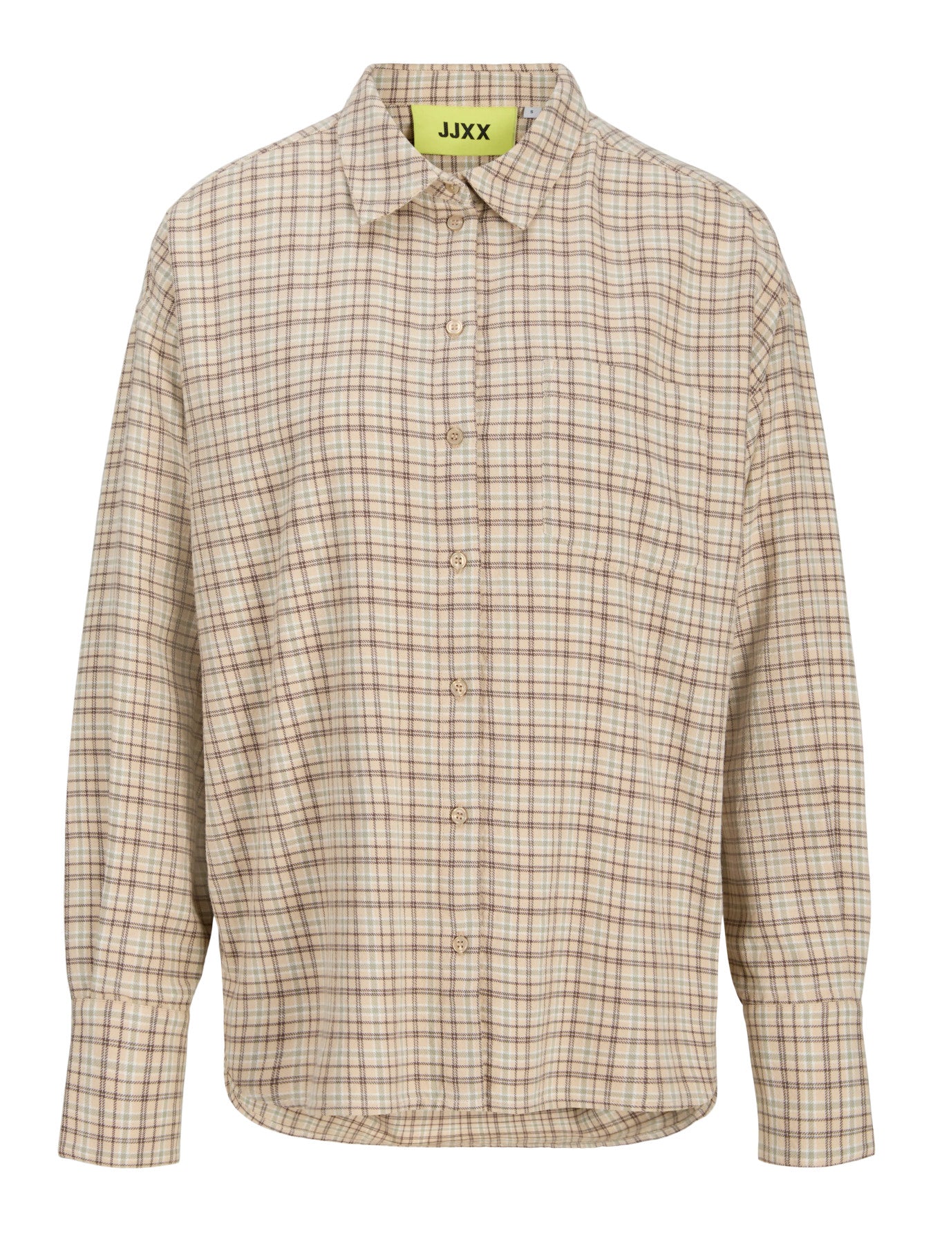 Jamie check flannel shirt - beige