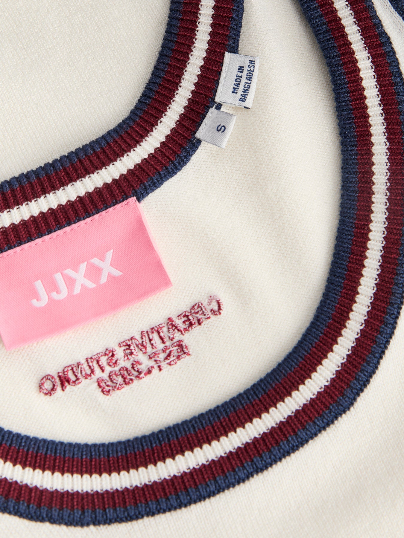 Mina knit top white
