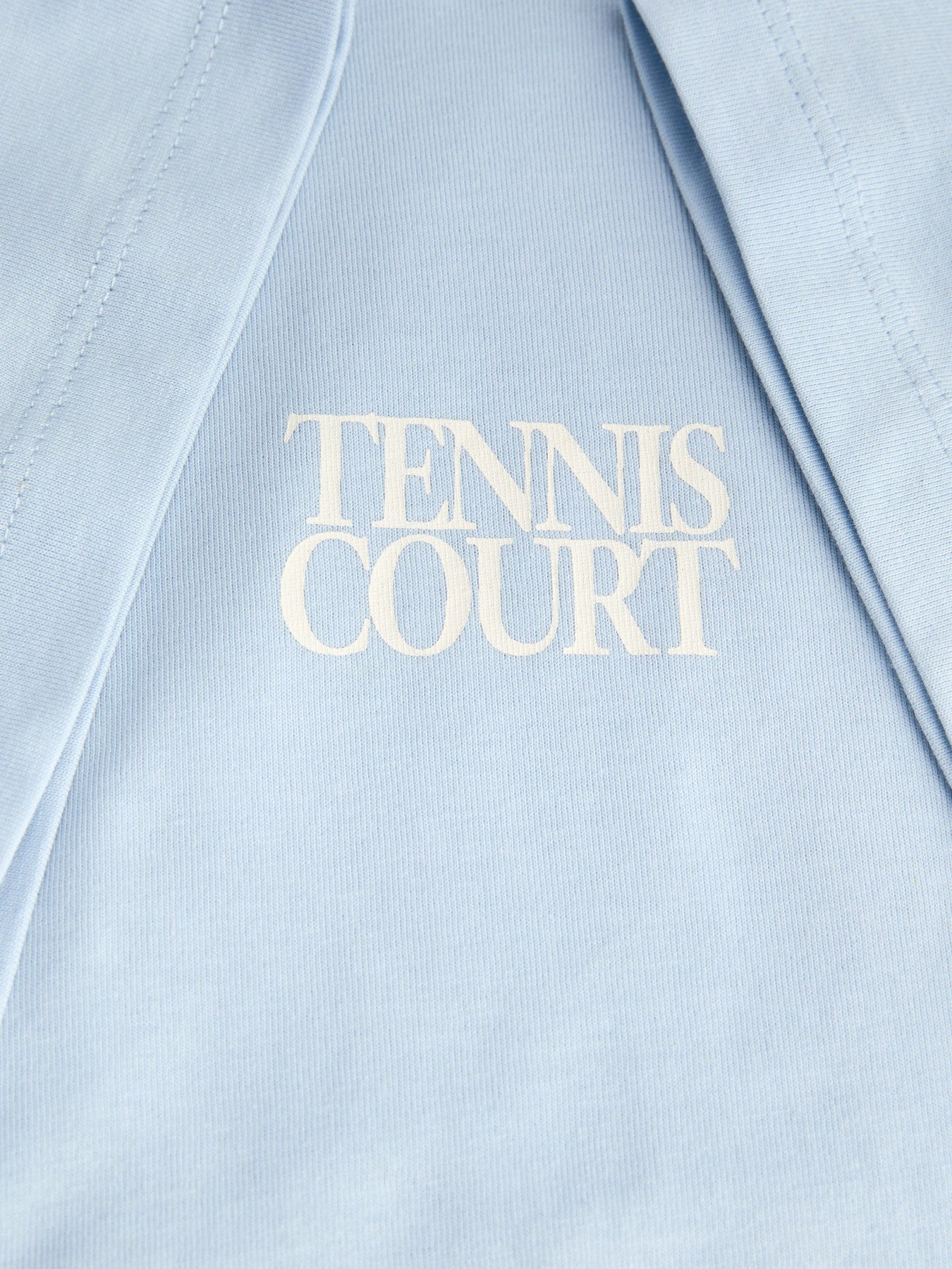 Tennis court T-shirt blue