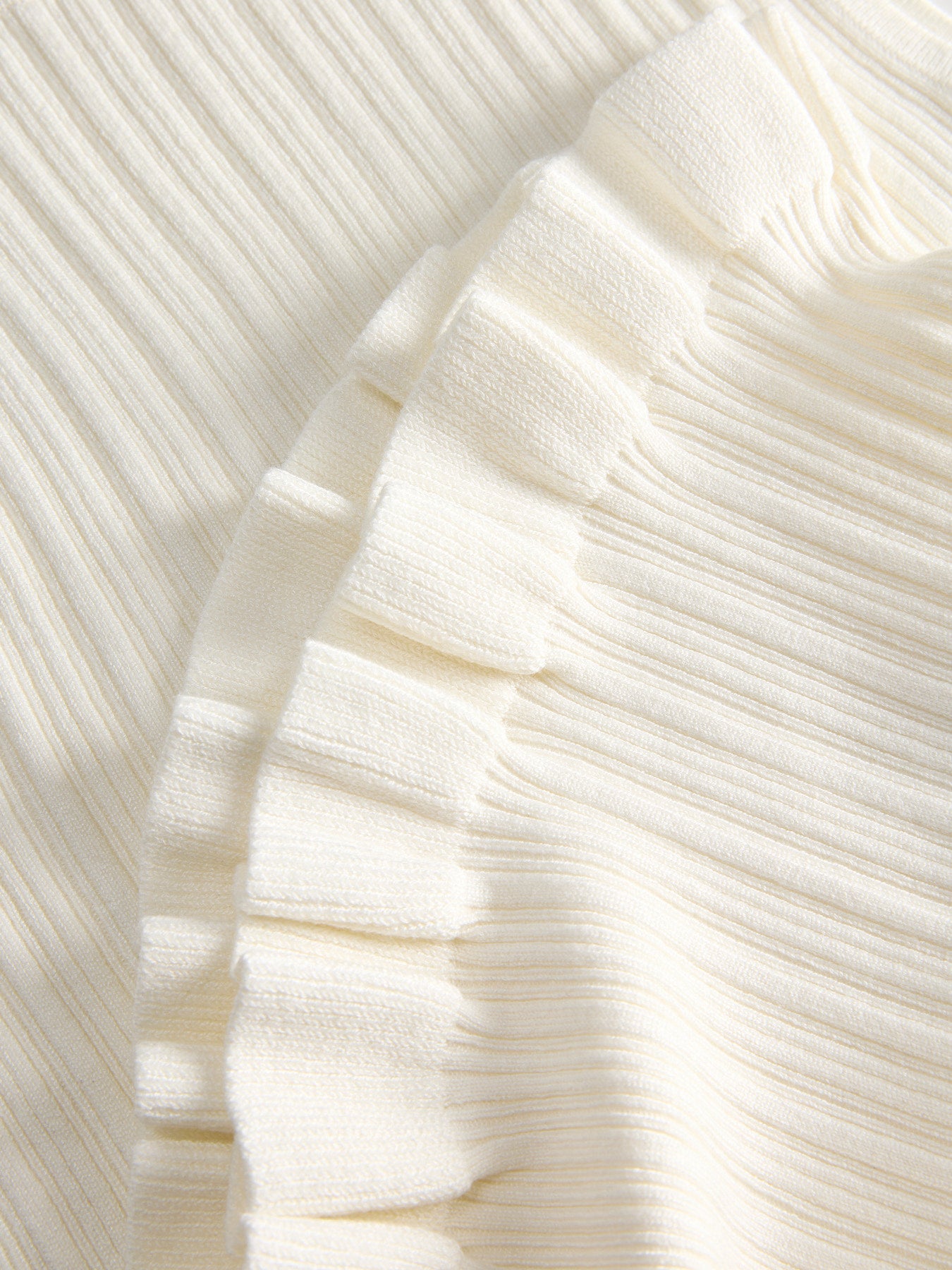Hazel knit top white