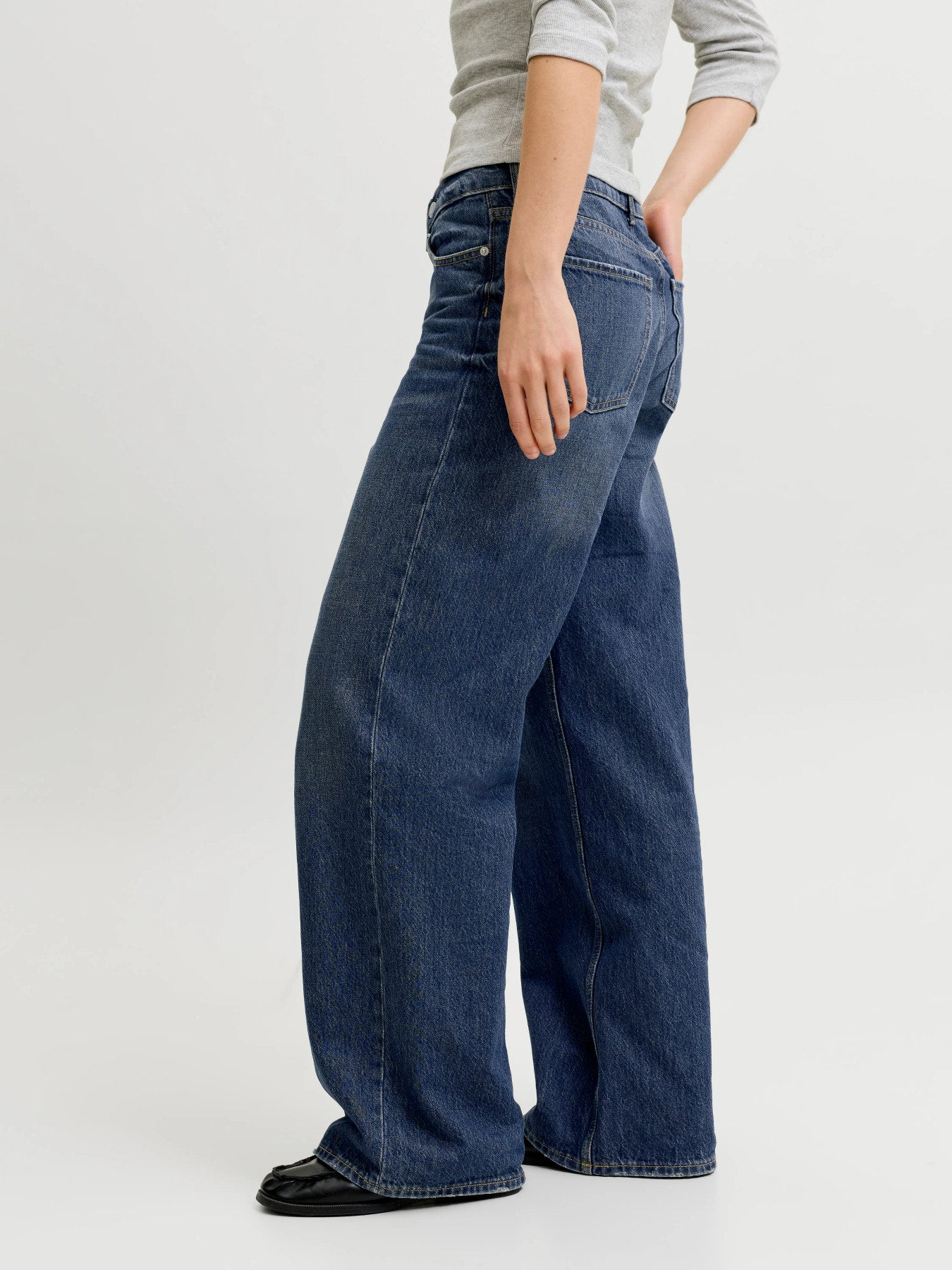 Tokyo Catie cross waist jeans -dark denim