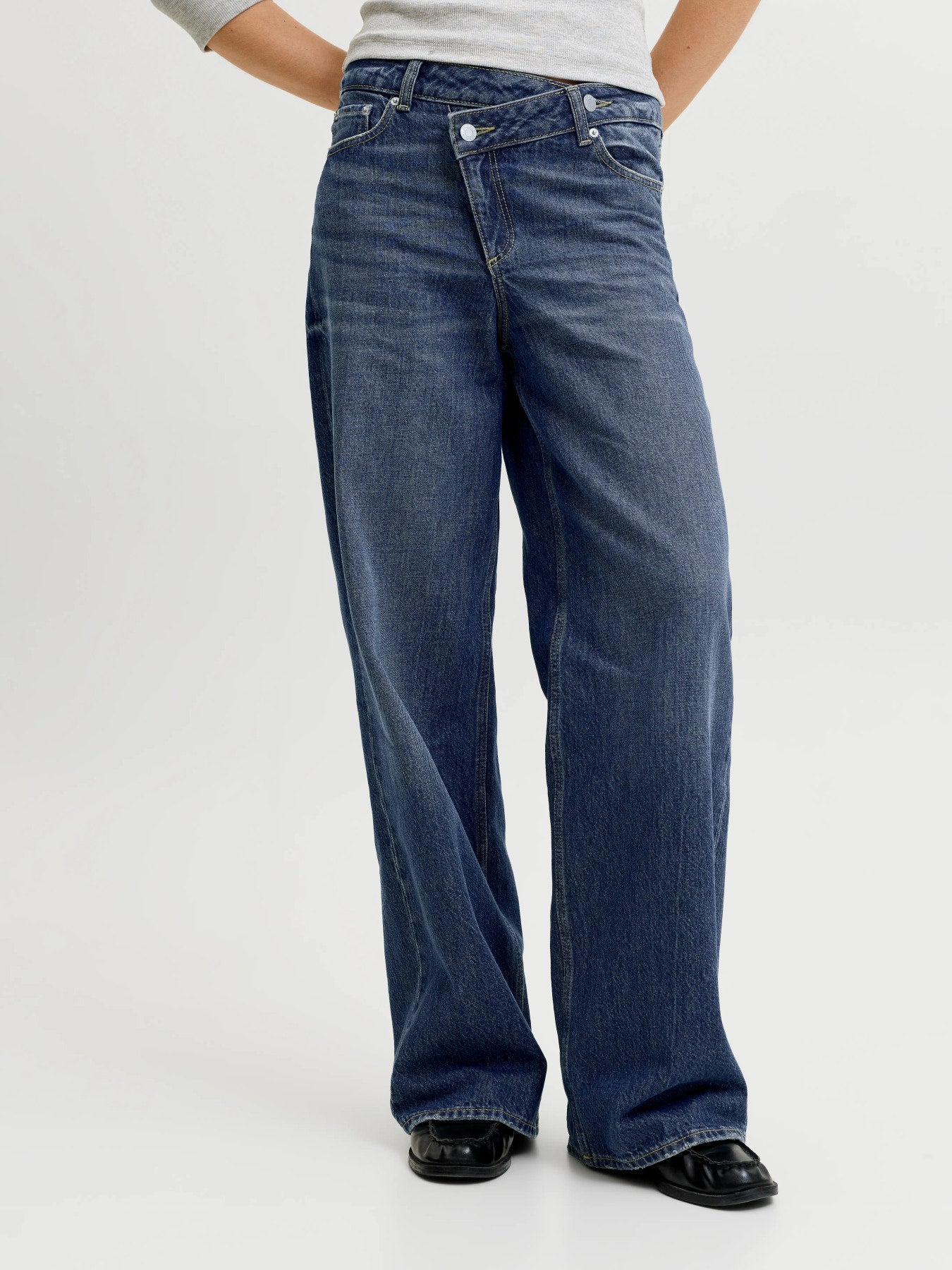 Tokyo Catie cross waist jeans -dark denim
