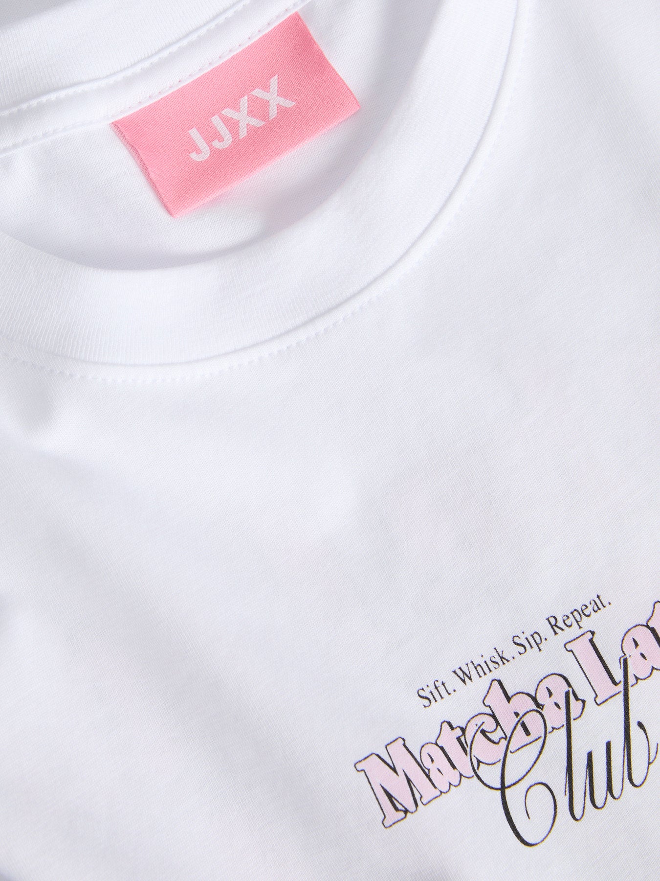 Matcha latte club T-shirt white