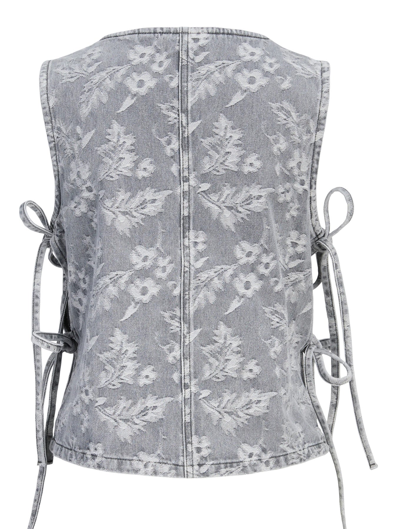 Mabel denim top grey