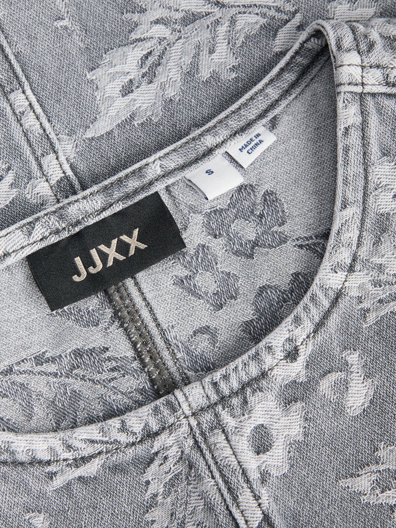 Mabel denim top grey