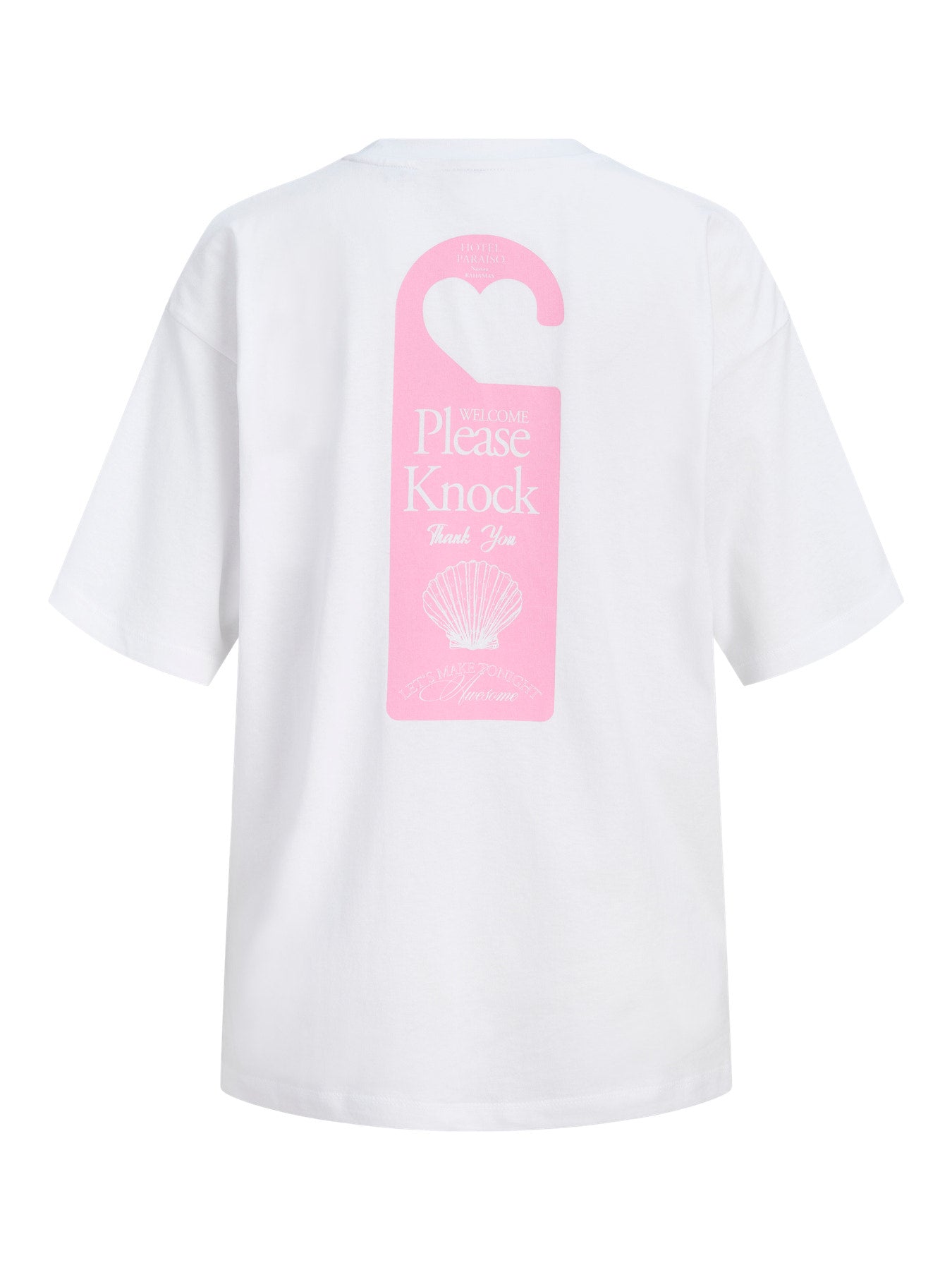 Please knock T-shirt white