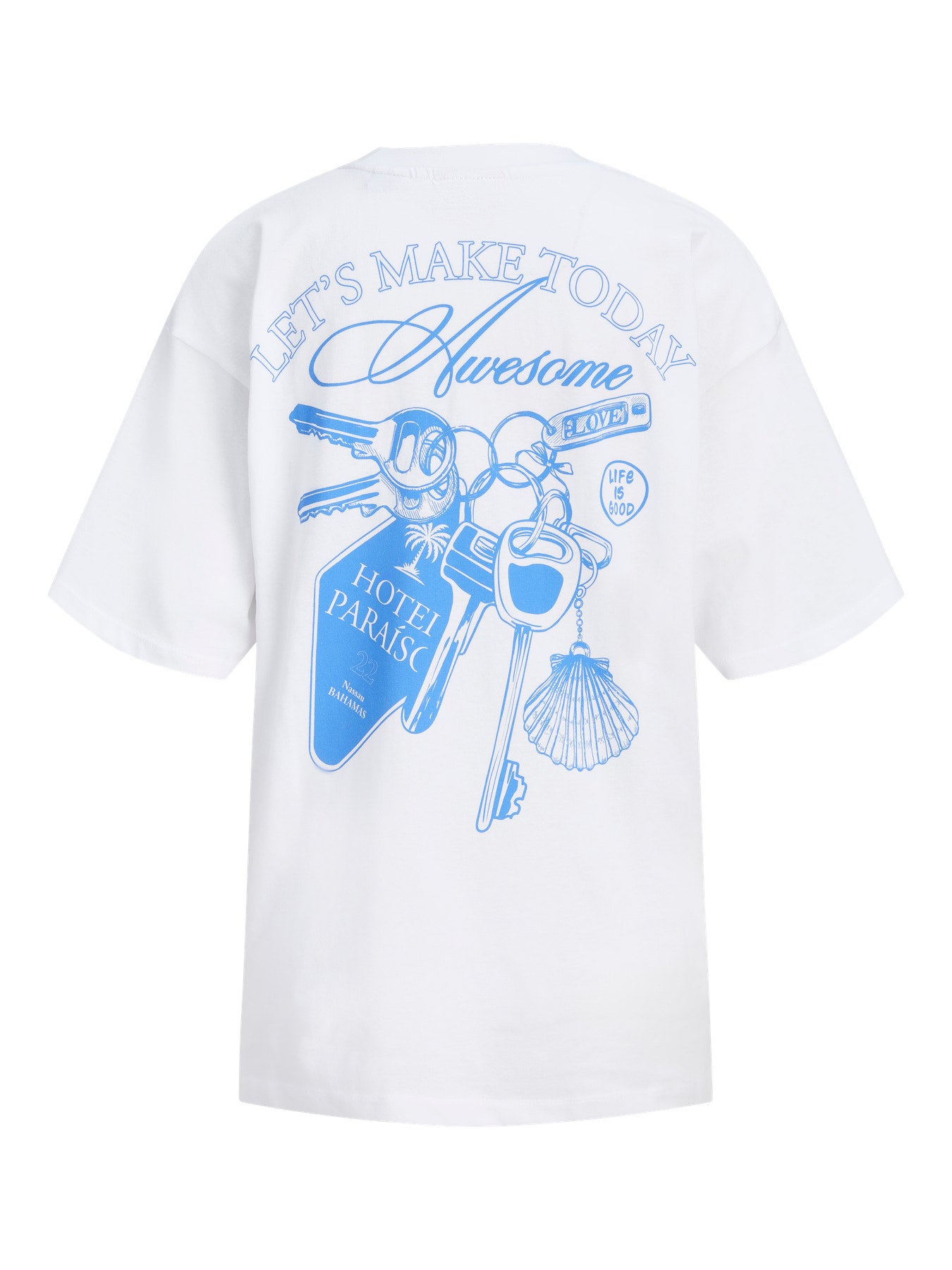 Let's make today awesome T-shirt white