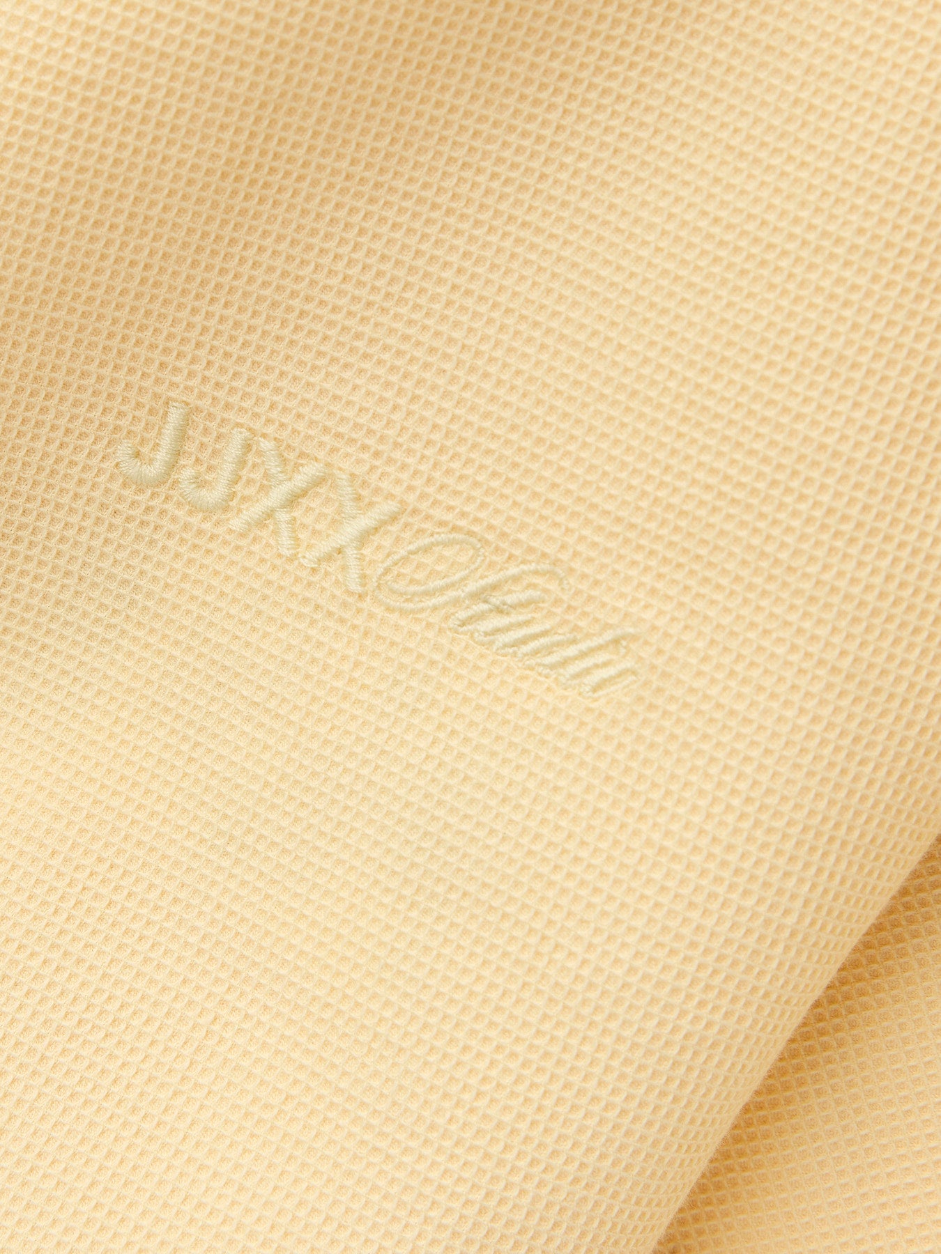 Global waffle shirt yellow