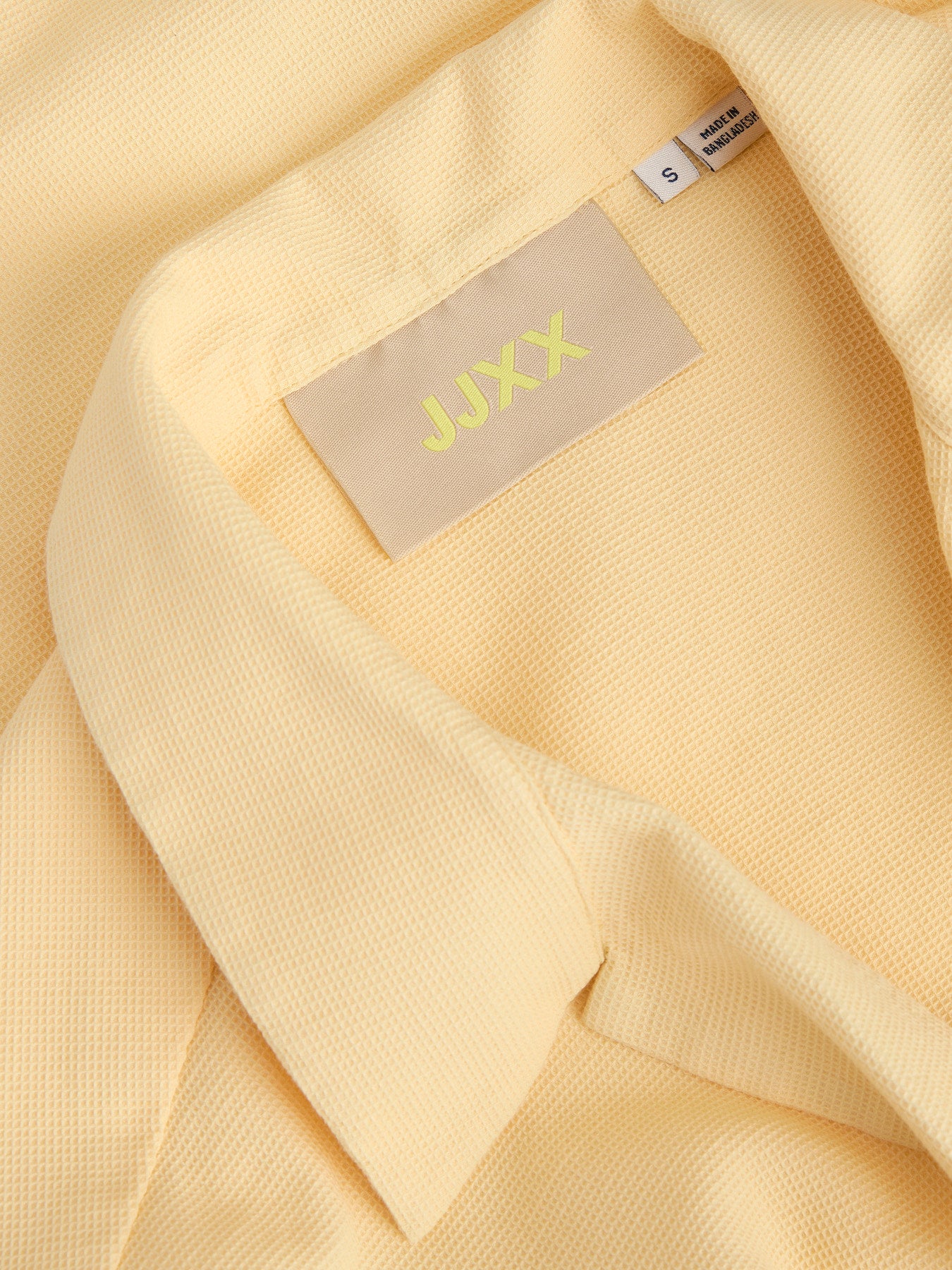 Global waffle shirt yellow