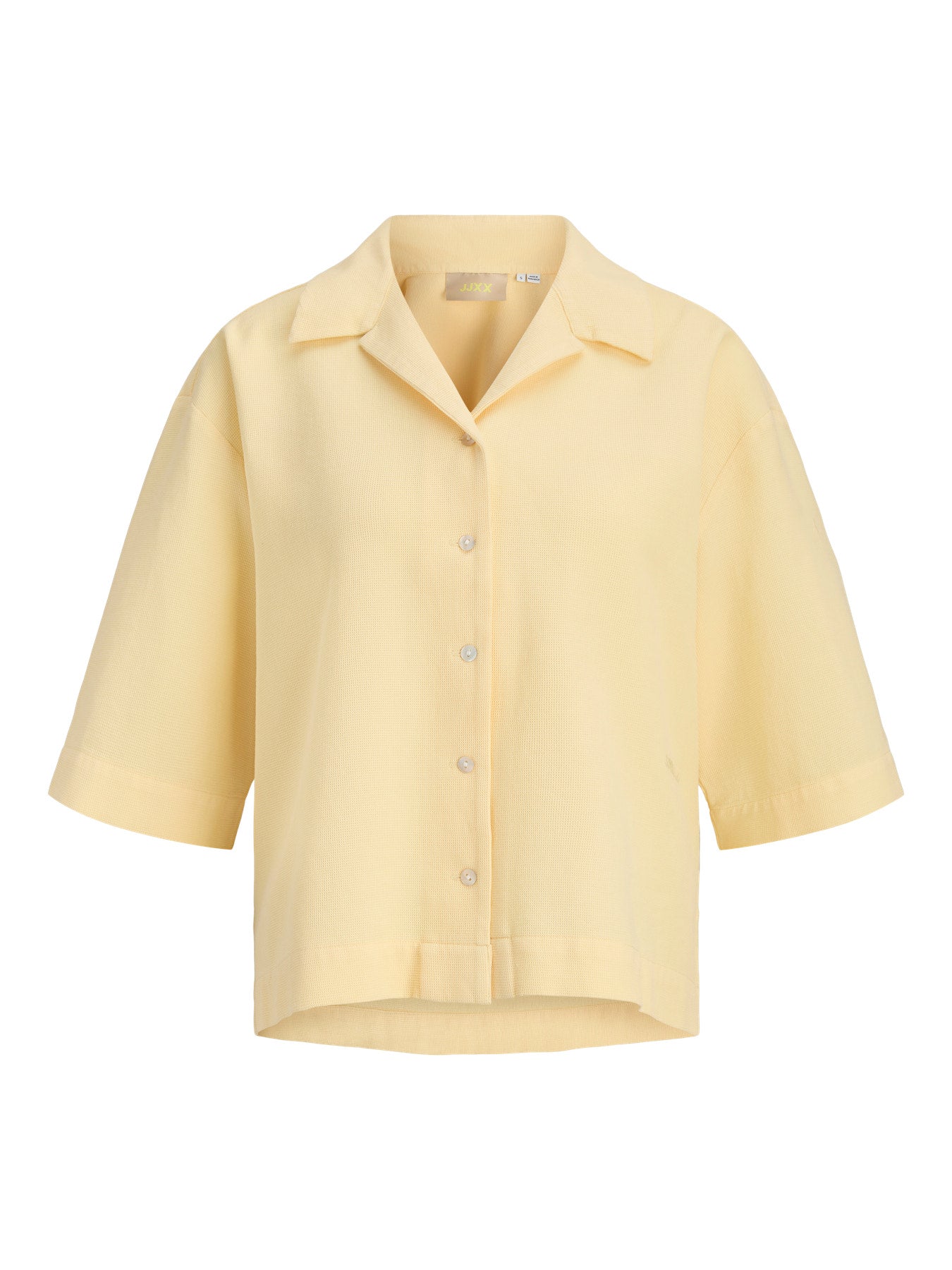 Global waffle shirt yellow