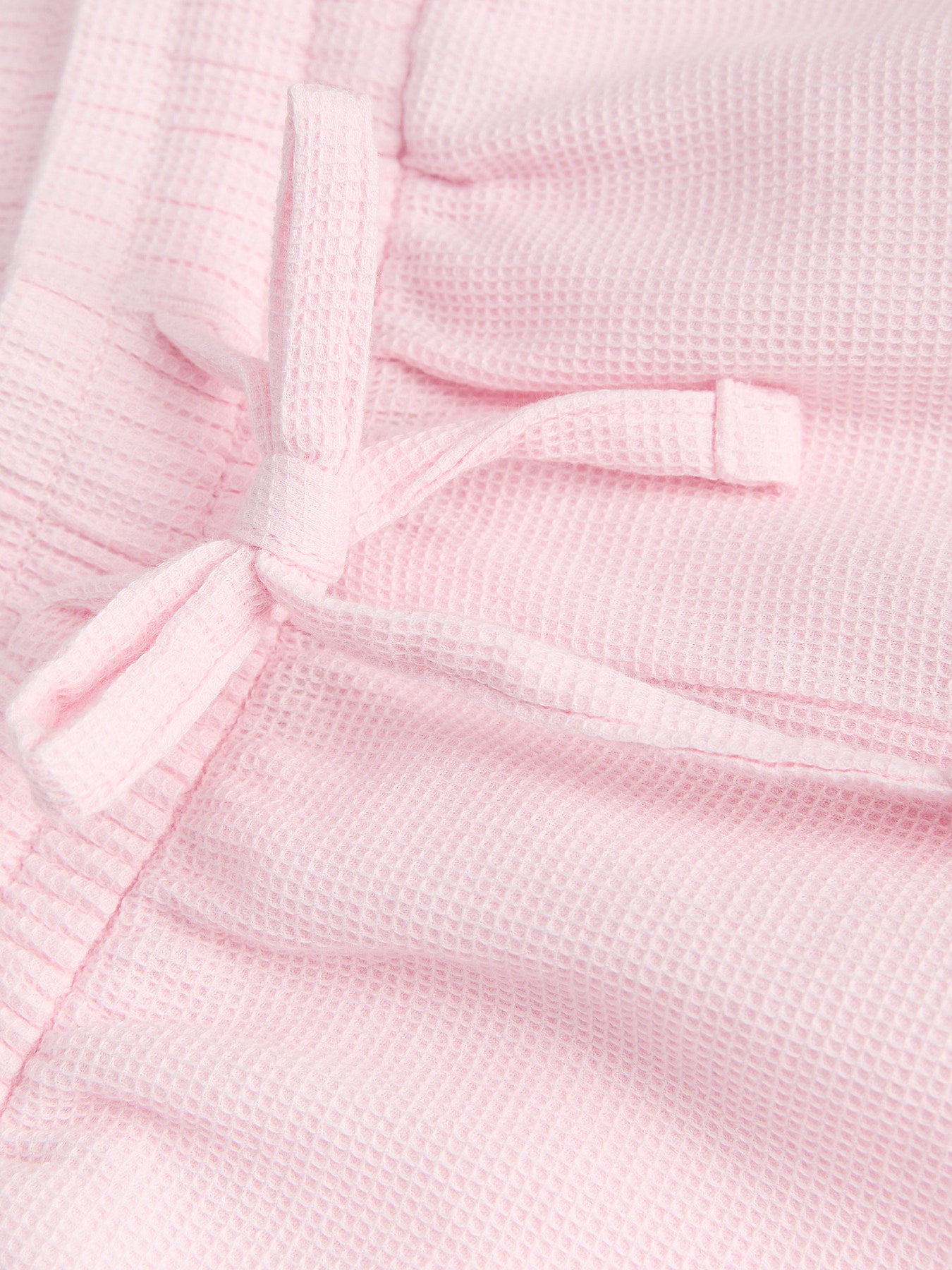 Global waffle shorts pink