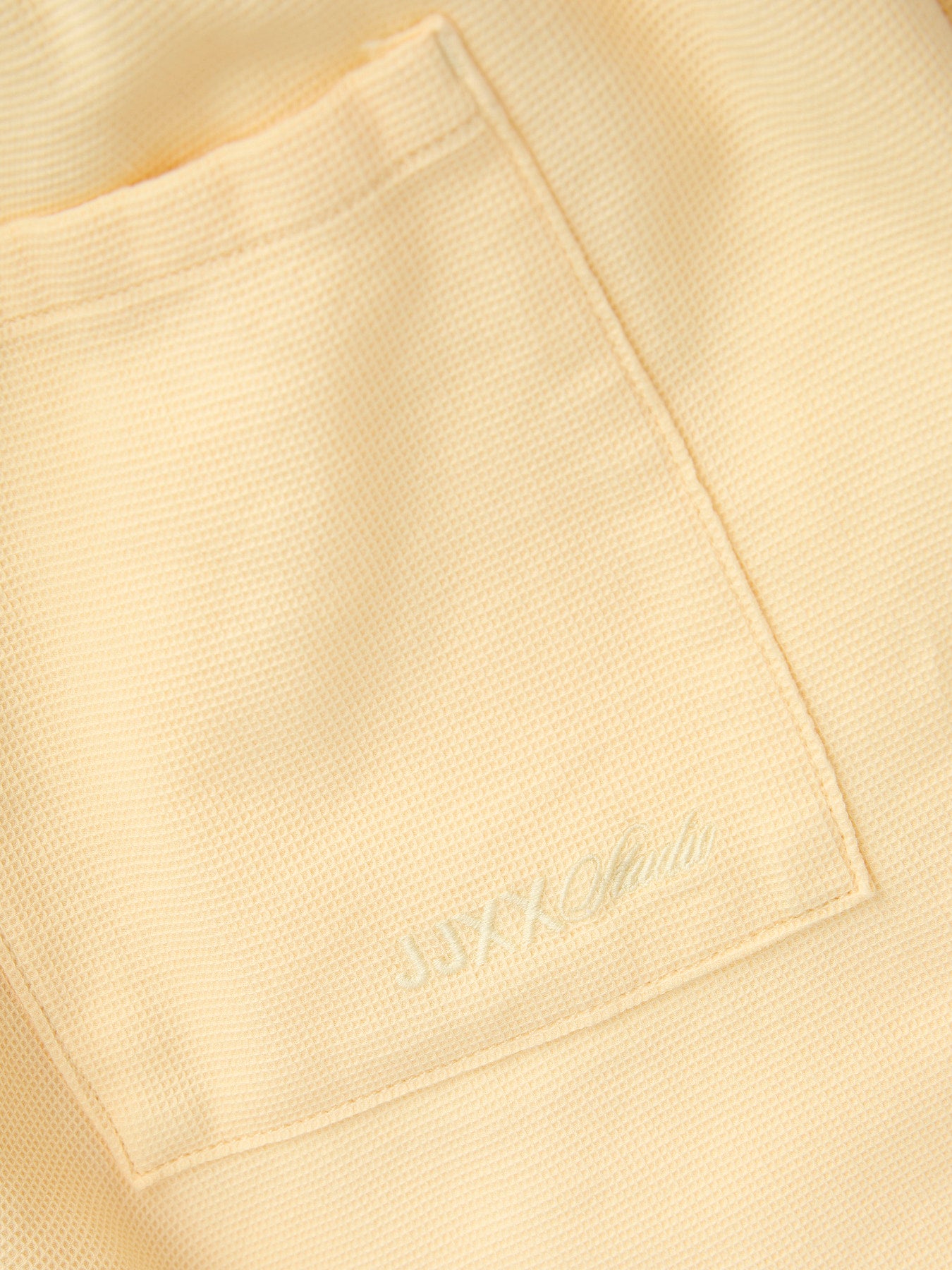 Global waffle shorts yellow
