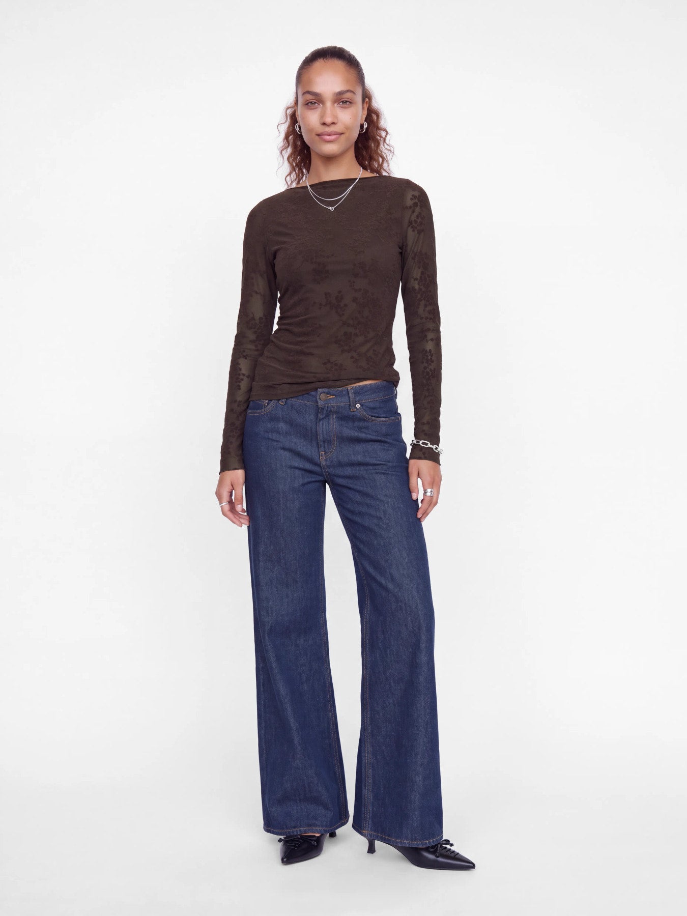 Jana mesh top - brown