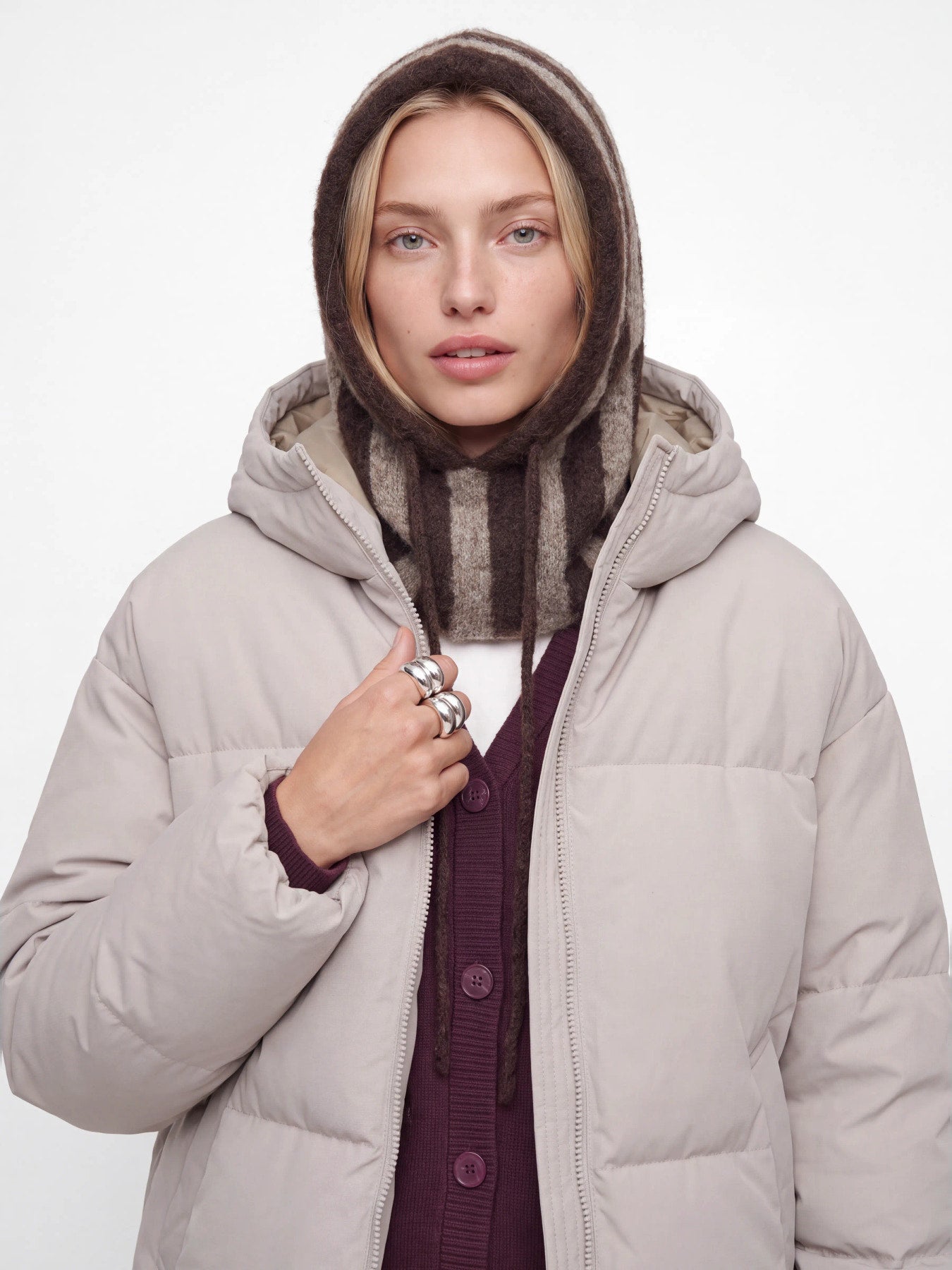 Katherine striped balaclava