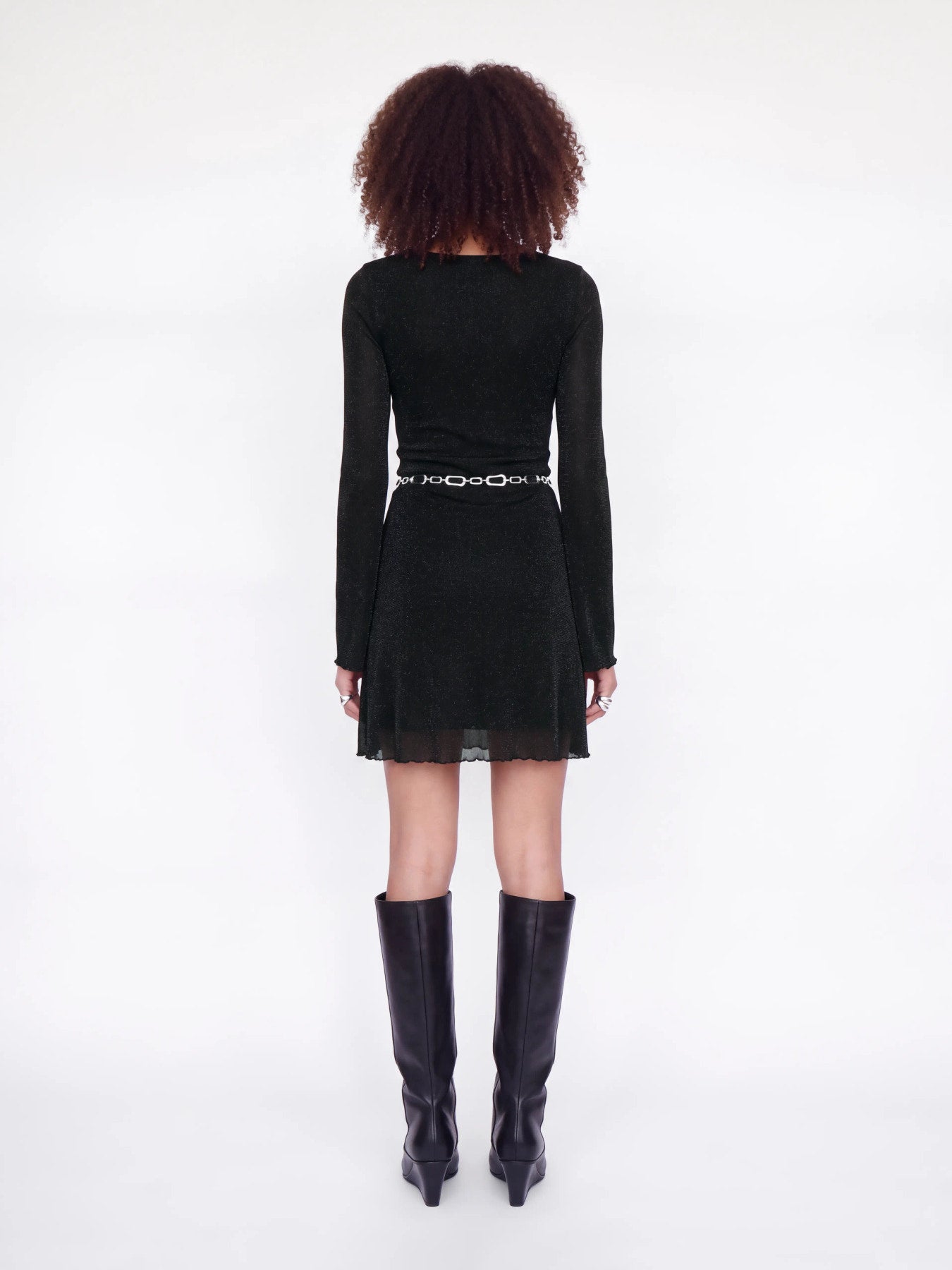 Minna mesh glitter dress