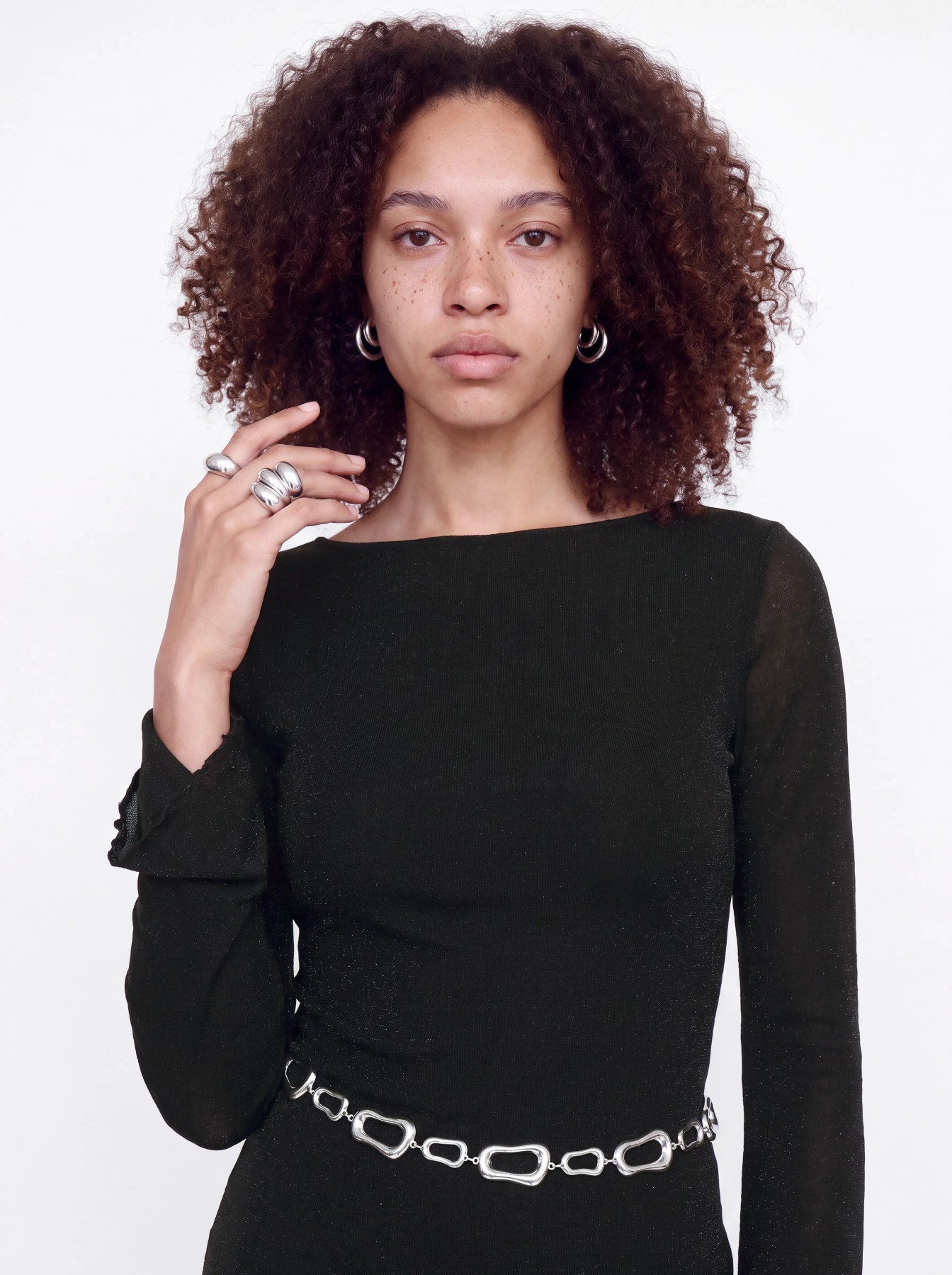 Minna mesh glitter dress