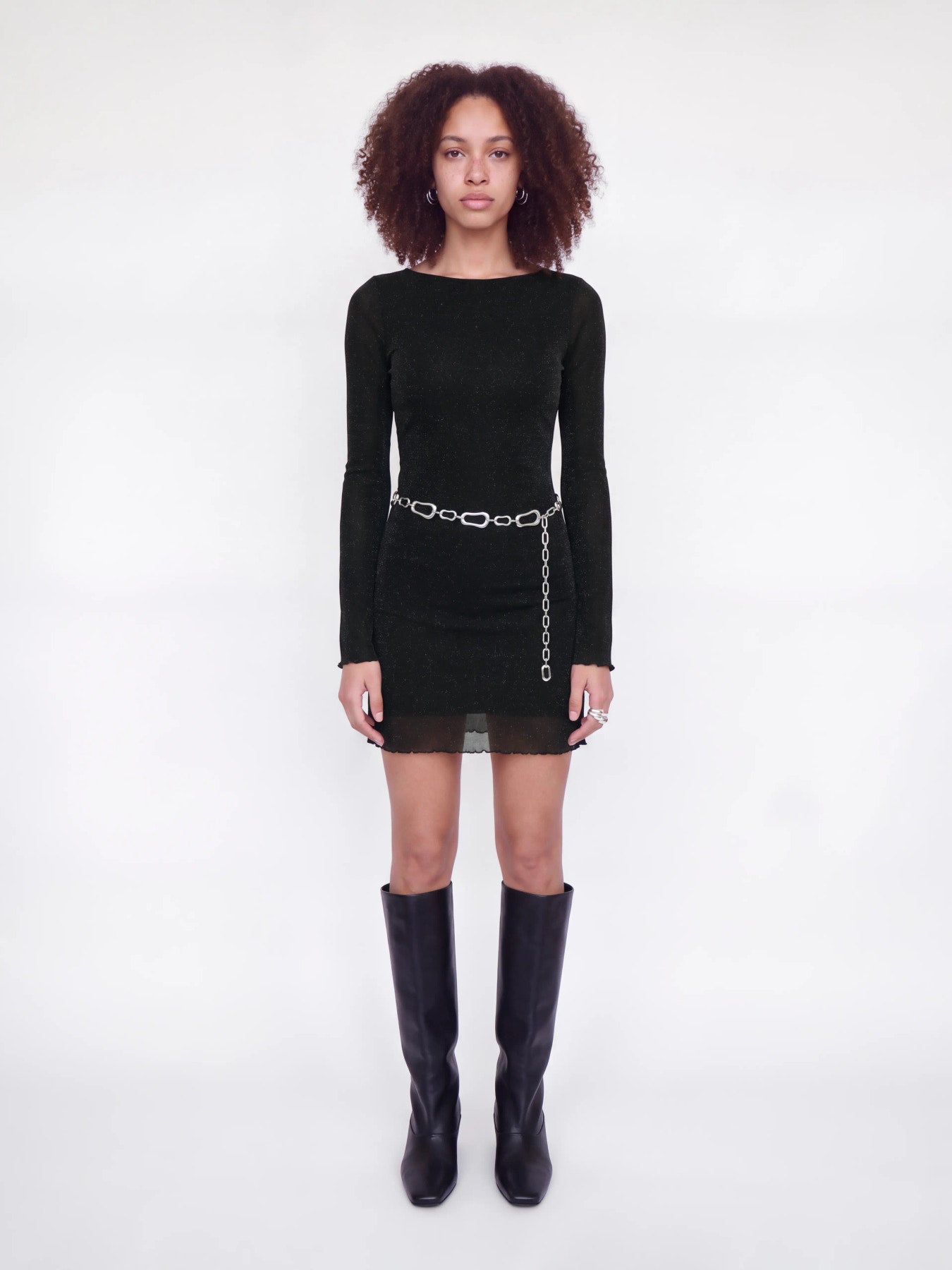 Minna mesh glitter dress