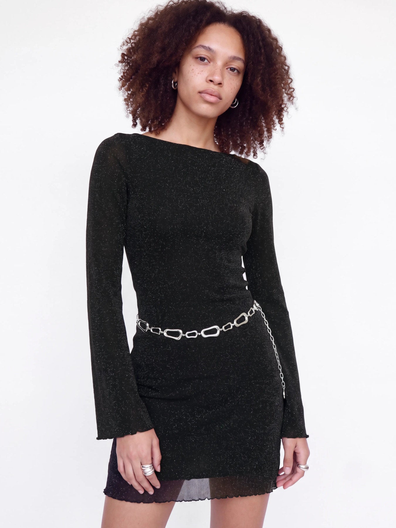 Minna mesh glitter dress