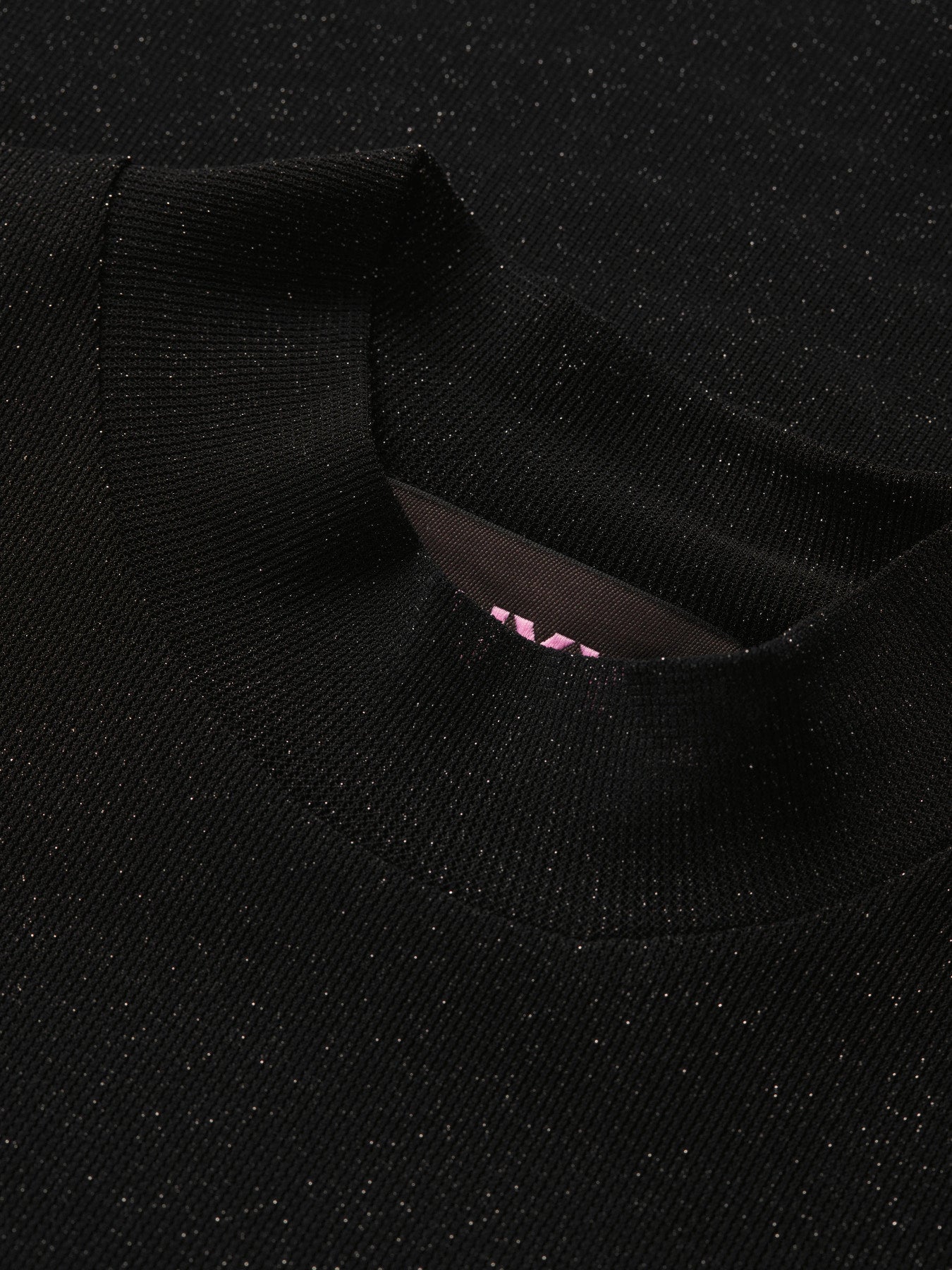 Minna mesh glitter top - black