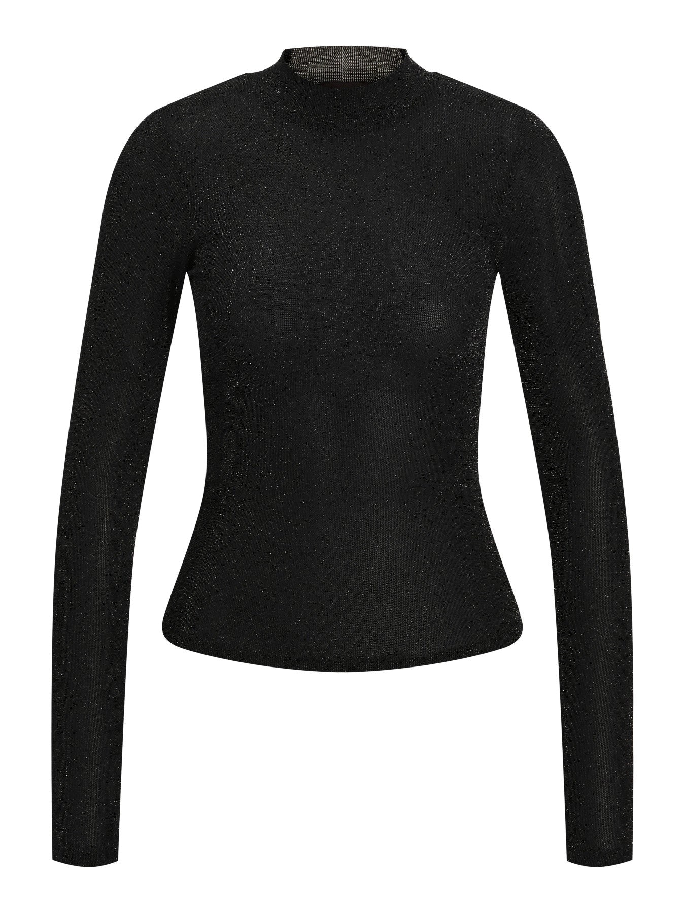 Minna mesh glitter top - black
