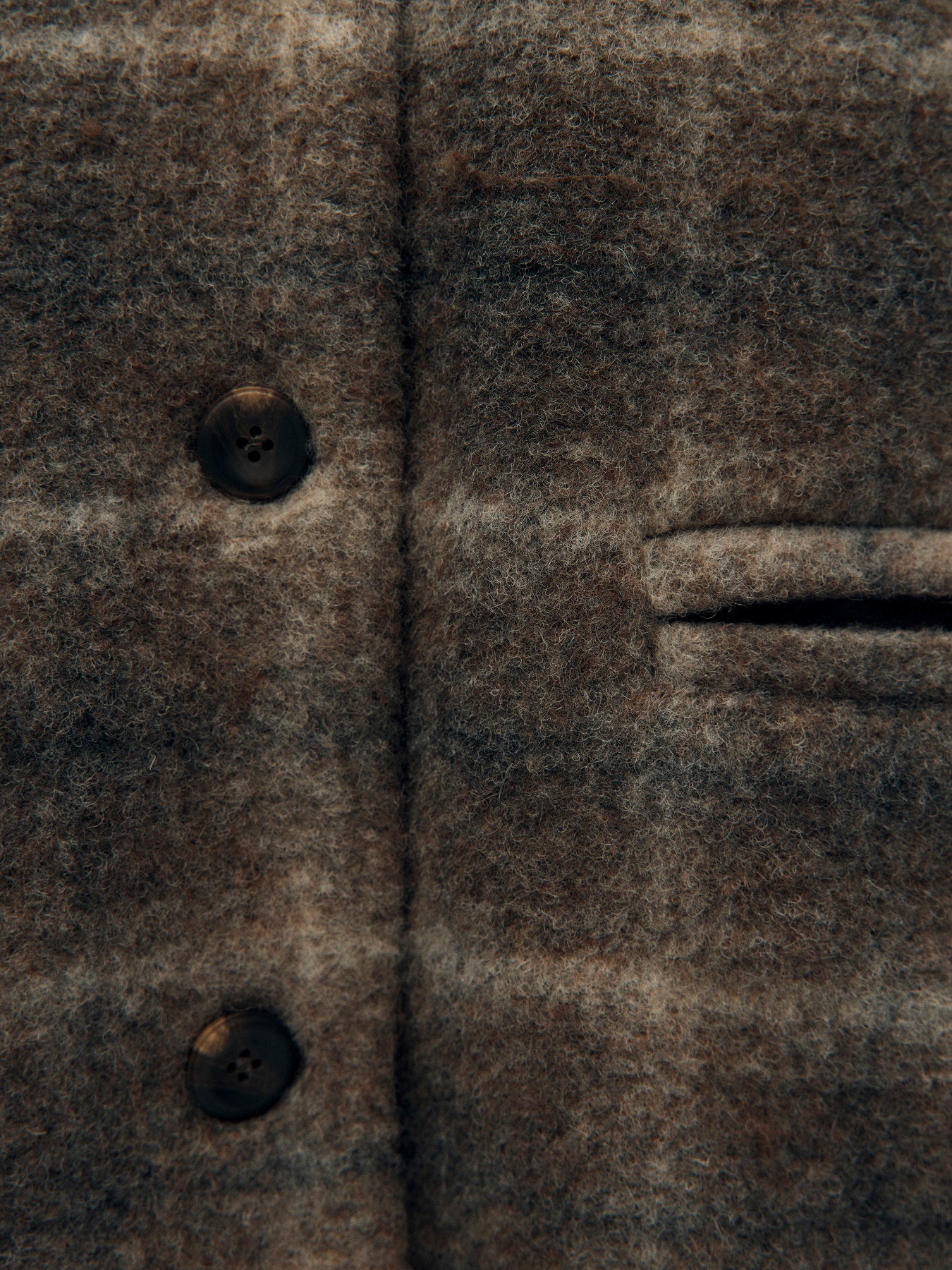 Maise check scarf jacket