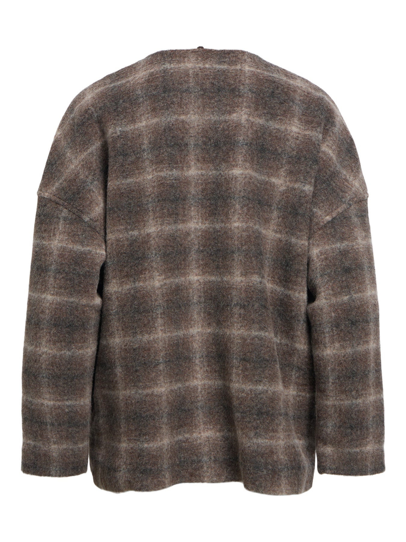 Maise check scarf jacket