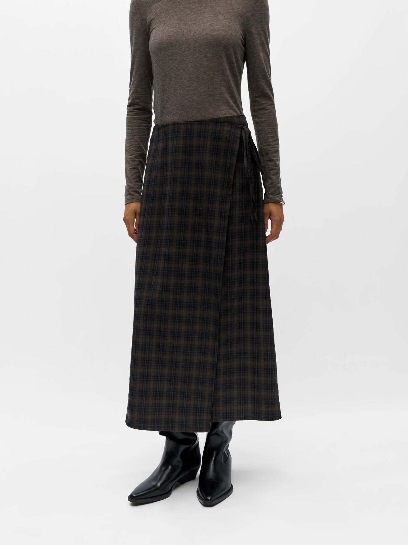 Soley midi wrap skirt