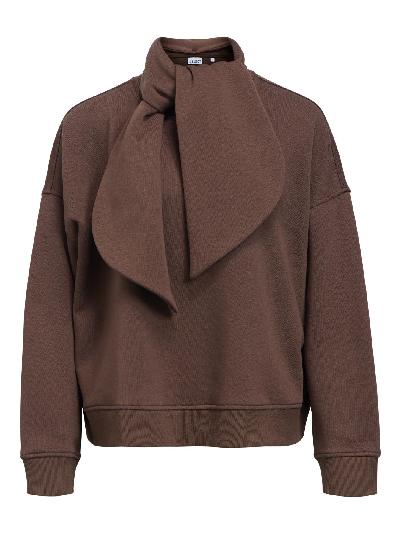 Arina tie sweatshirt -brown