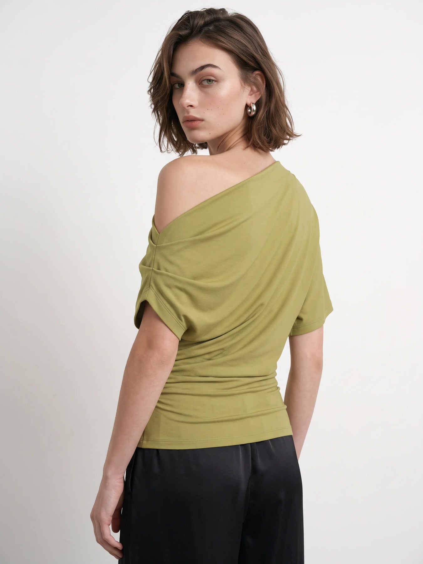Emma Draped Off-Shoulder Top