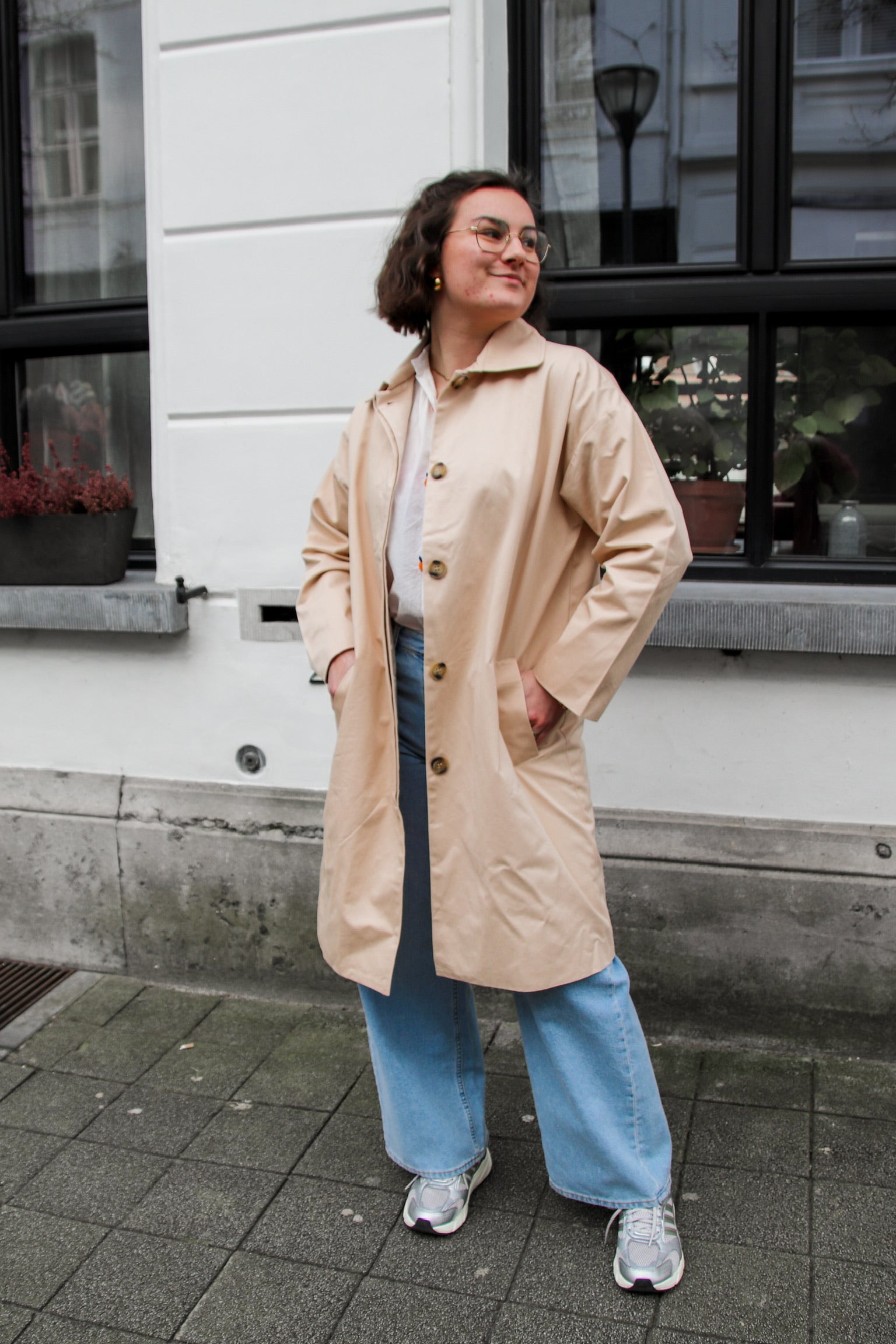 Fruity trenchcoat beige