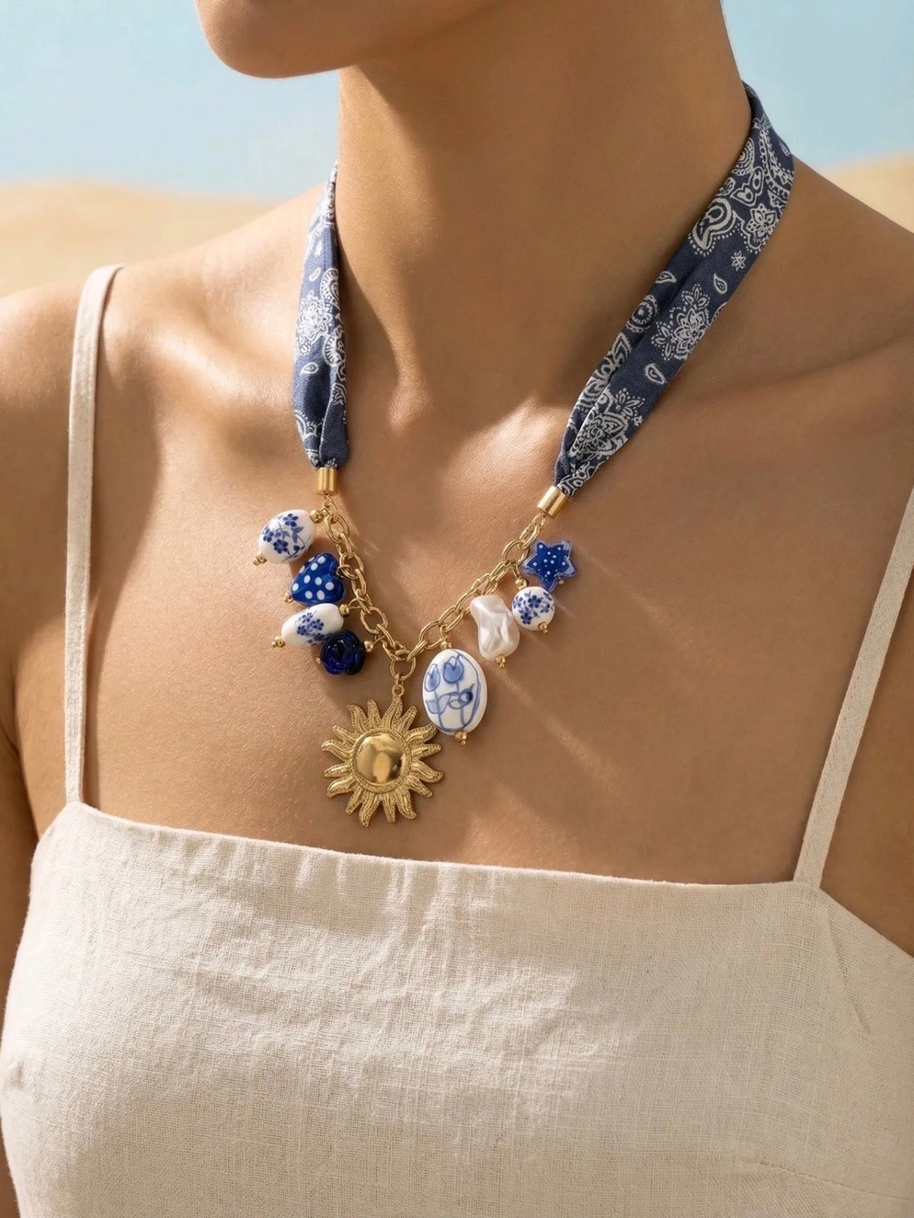 Amelie bandana necklace