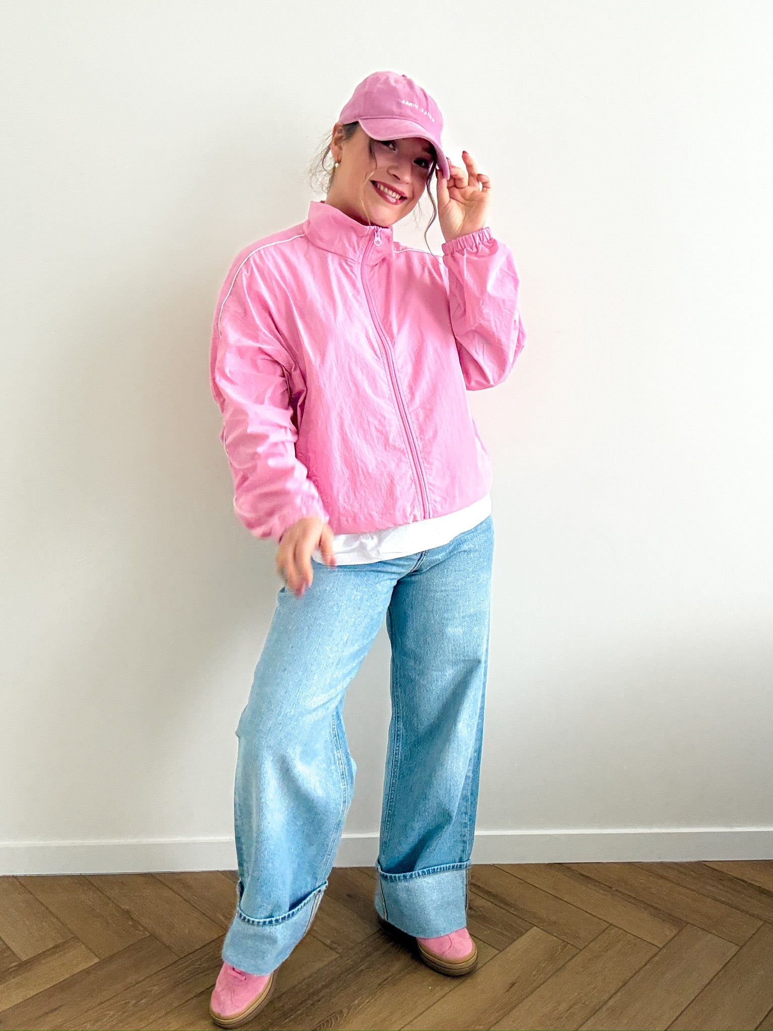 Nila track jacket pink