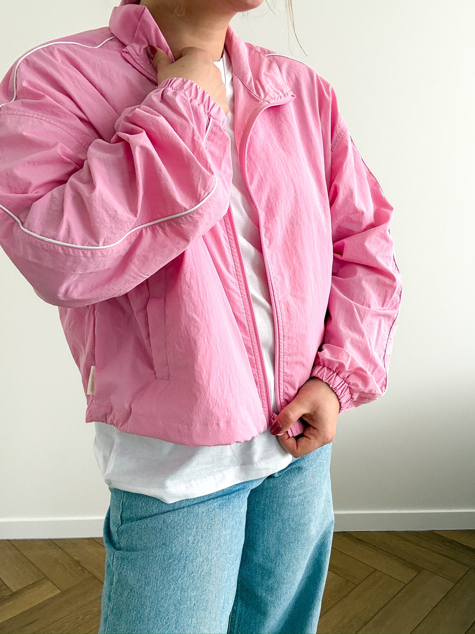 Nila track jacket pink