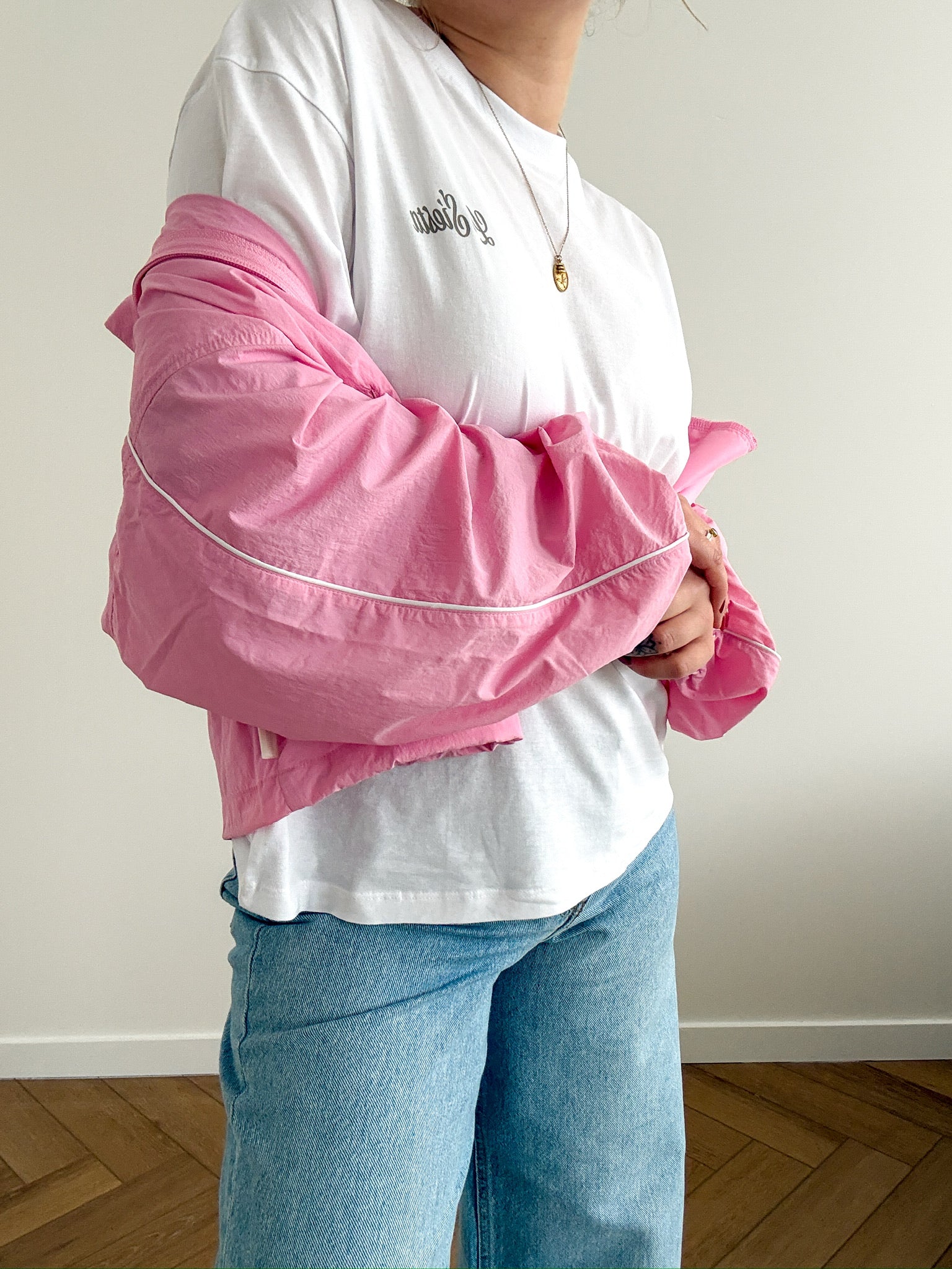 Nila track jacket pink