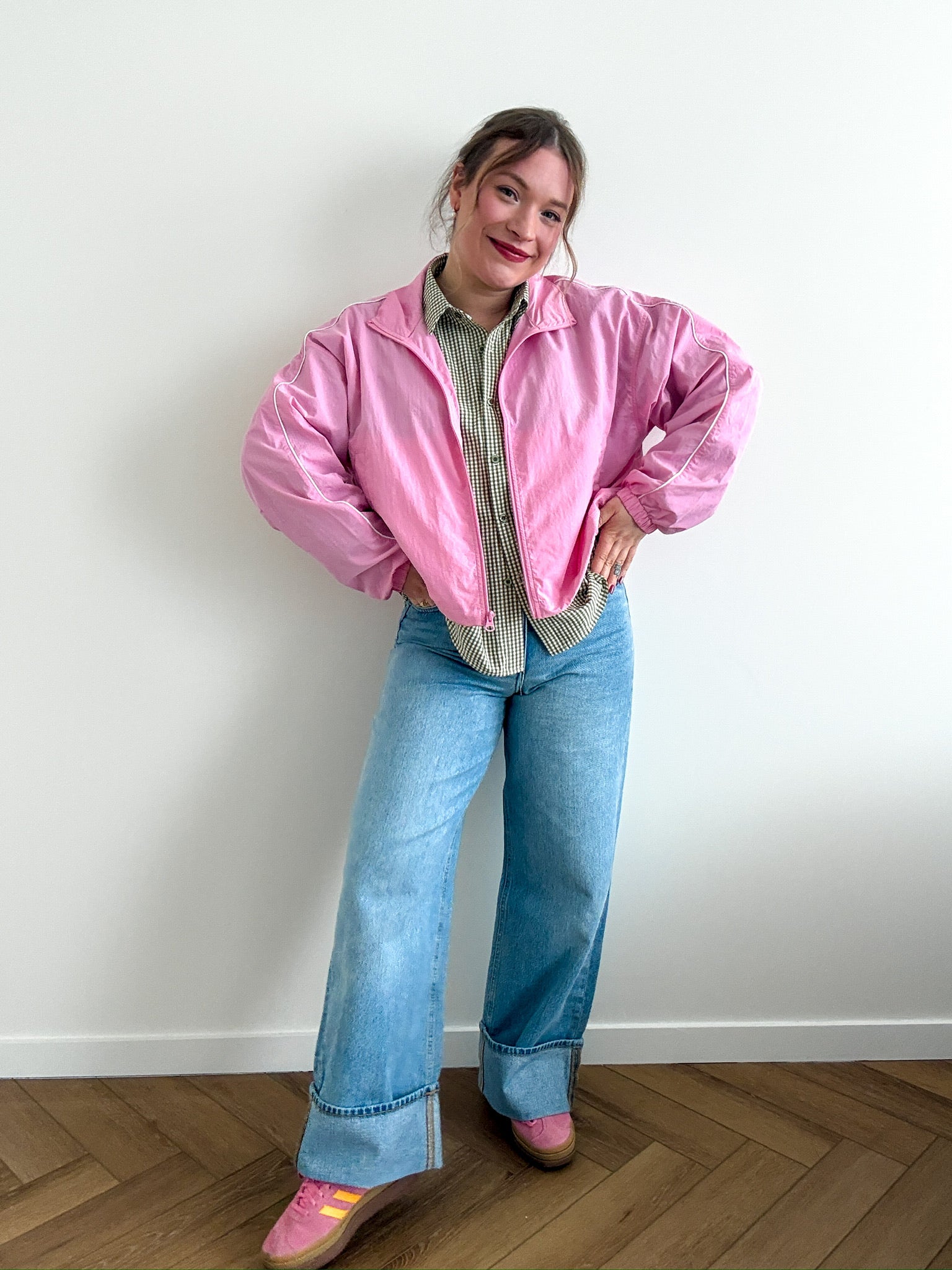 Nila track jacket pink