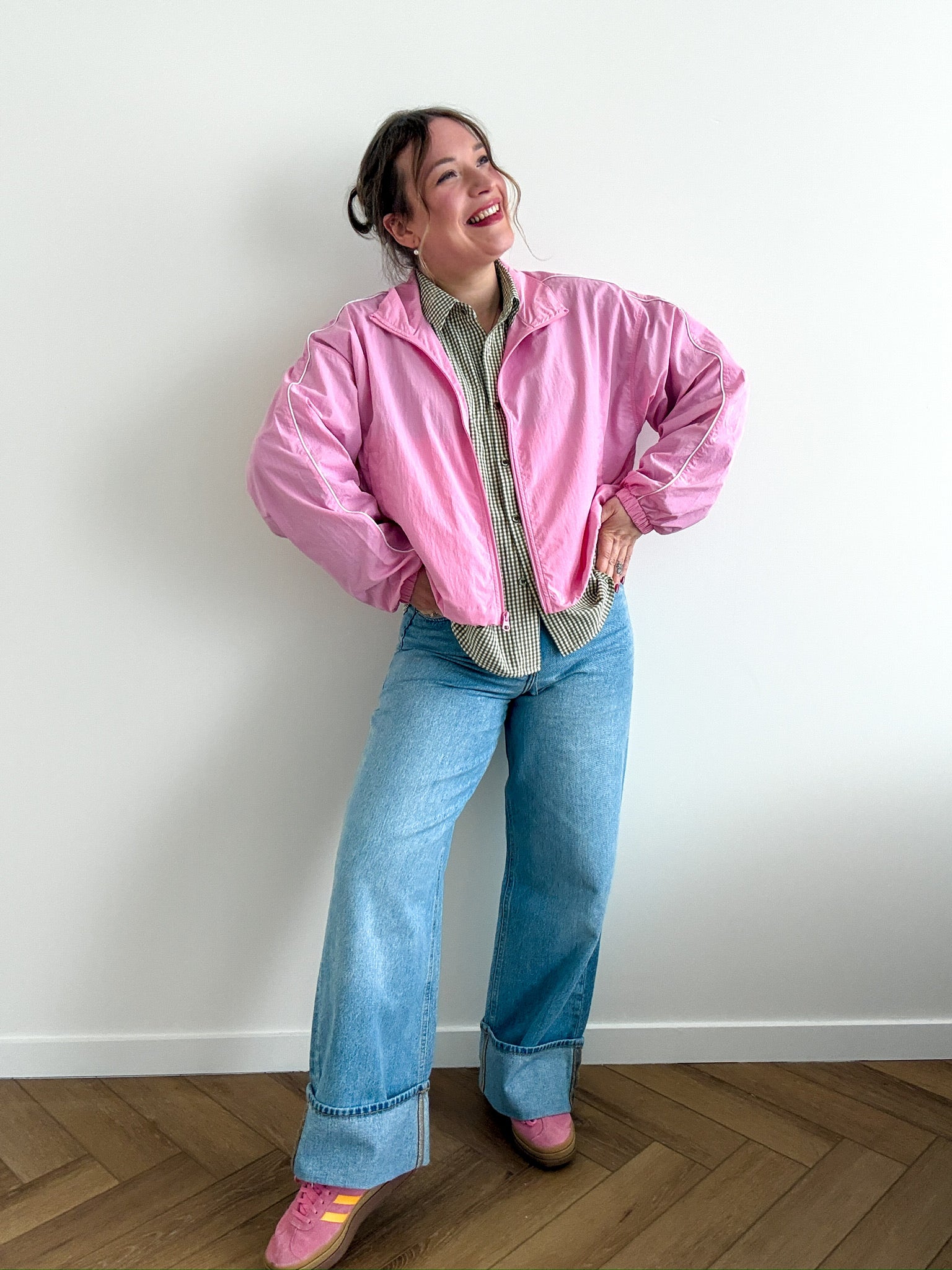 Nila track jacket pink