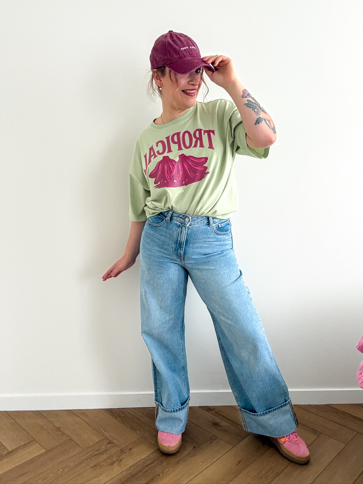 Tropical T-shirt green