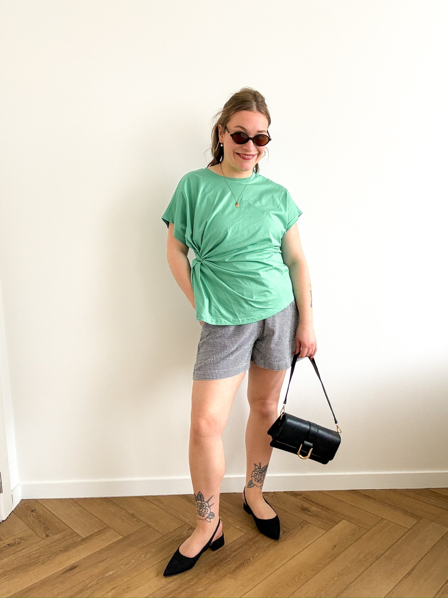 Esmee twist t-shirt green