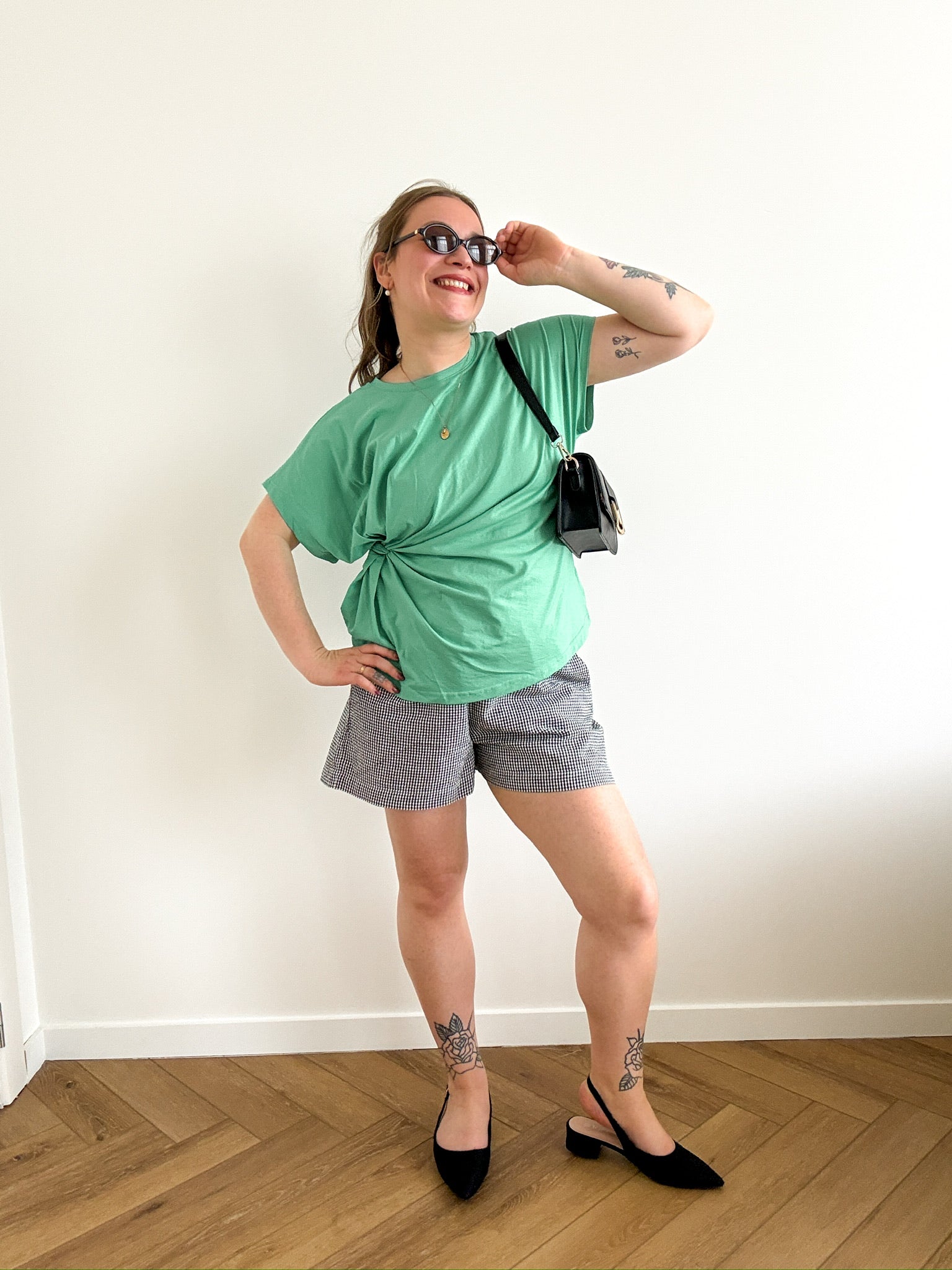 Esmee twist t-shirt green