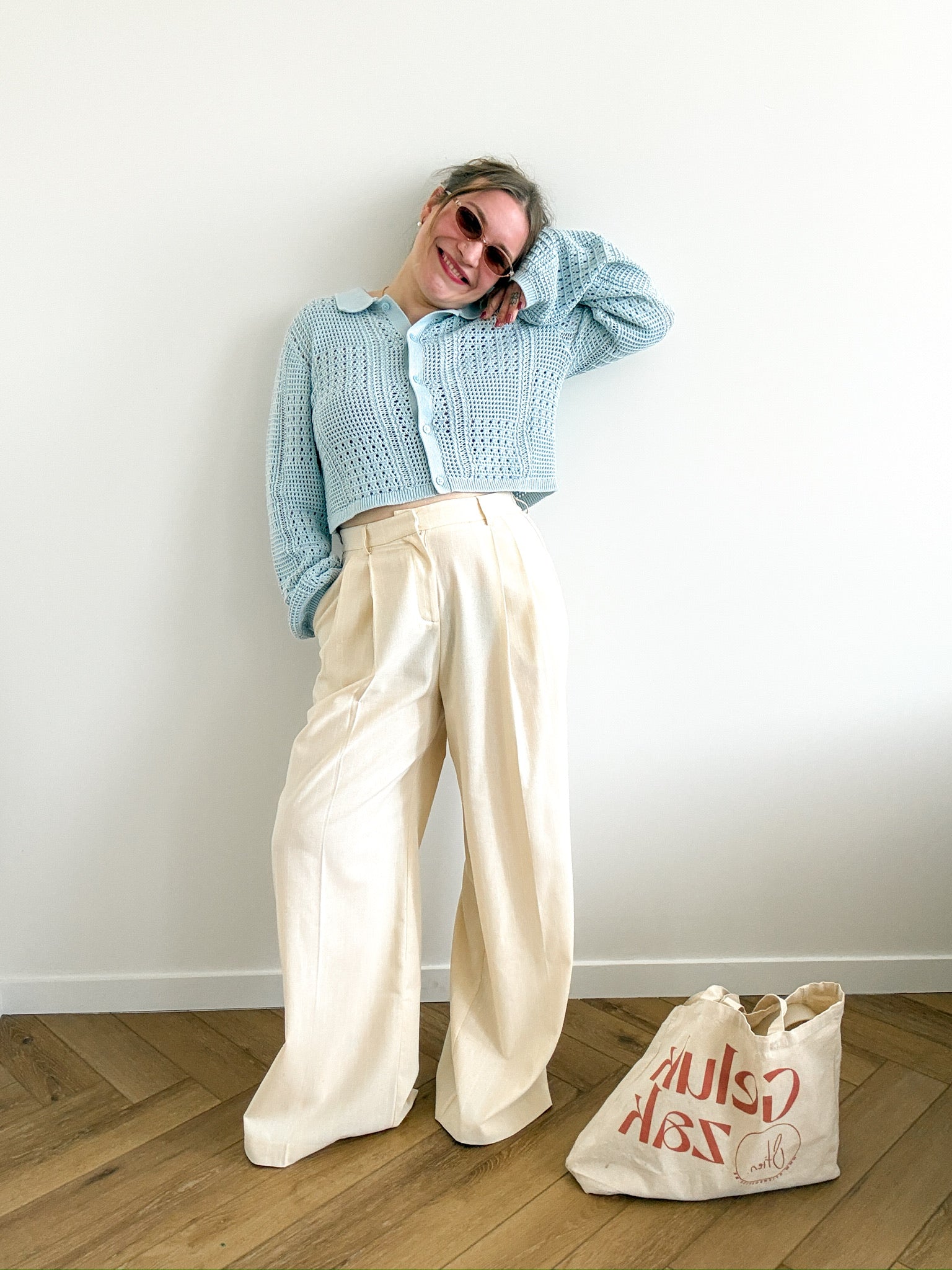 Sue polo knit blue