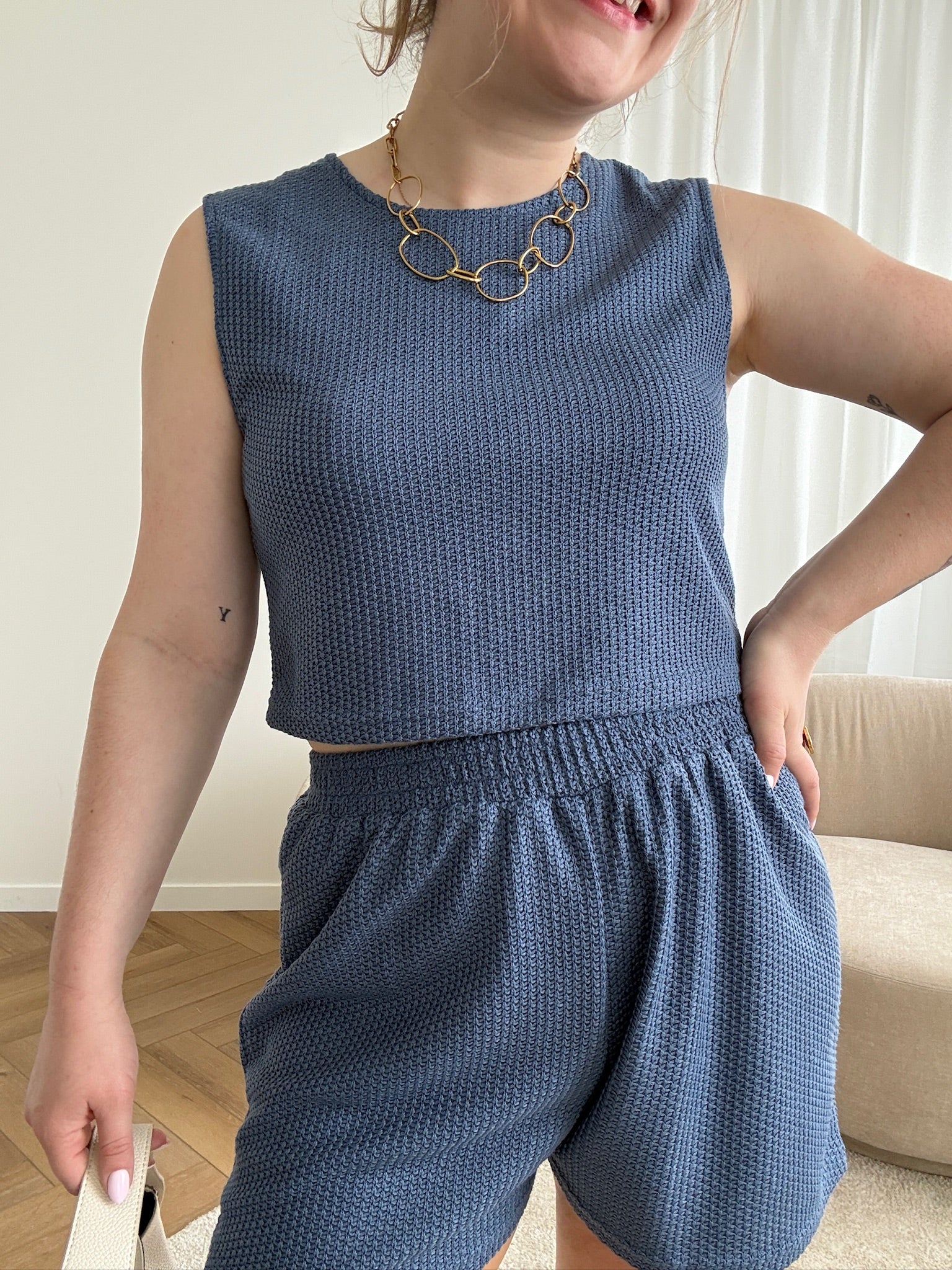 Toni top blue