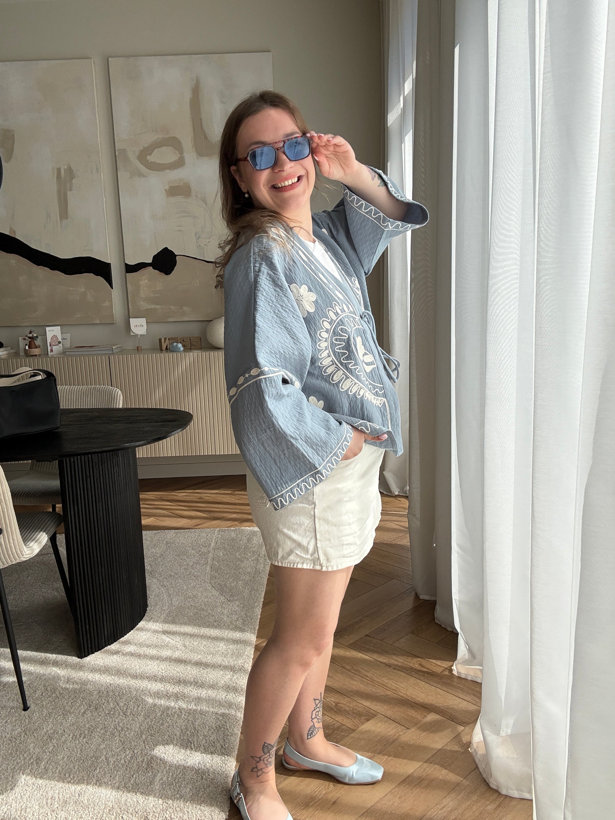 Babet kimono blue