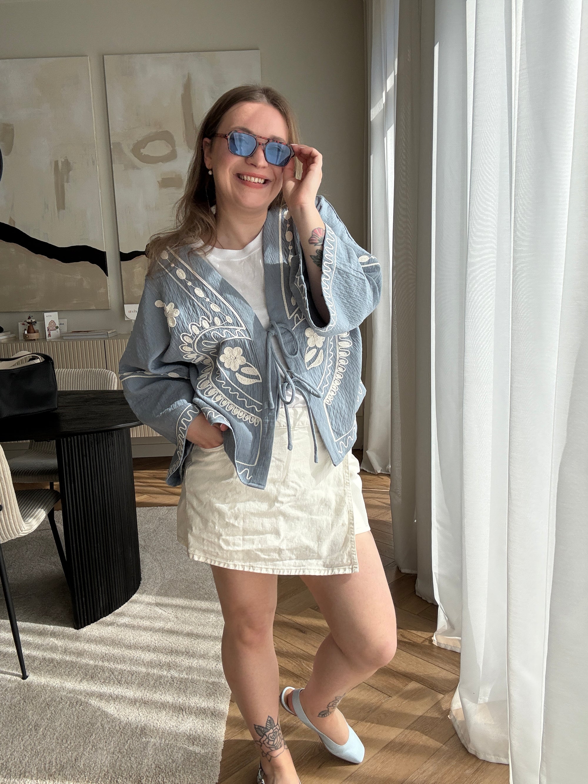 Babet kimono blue