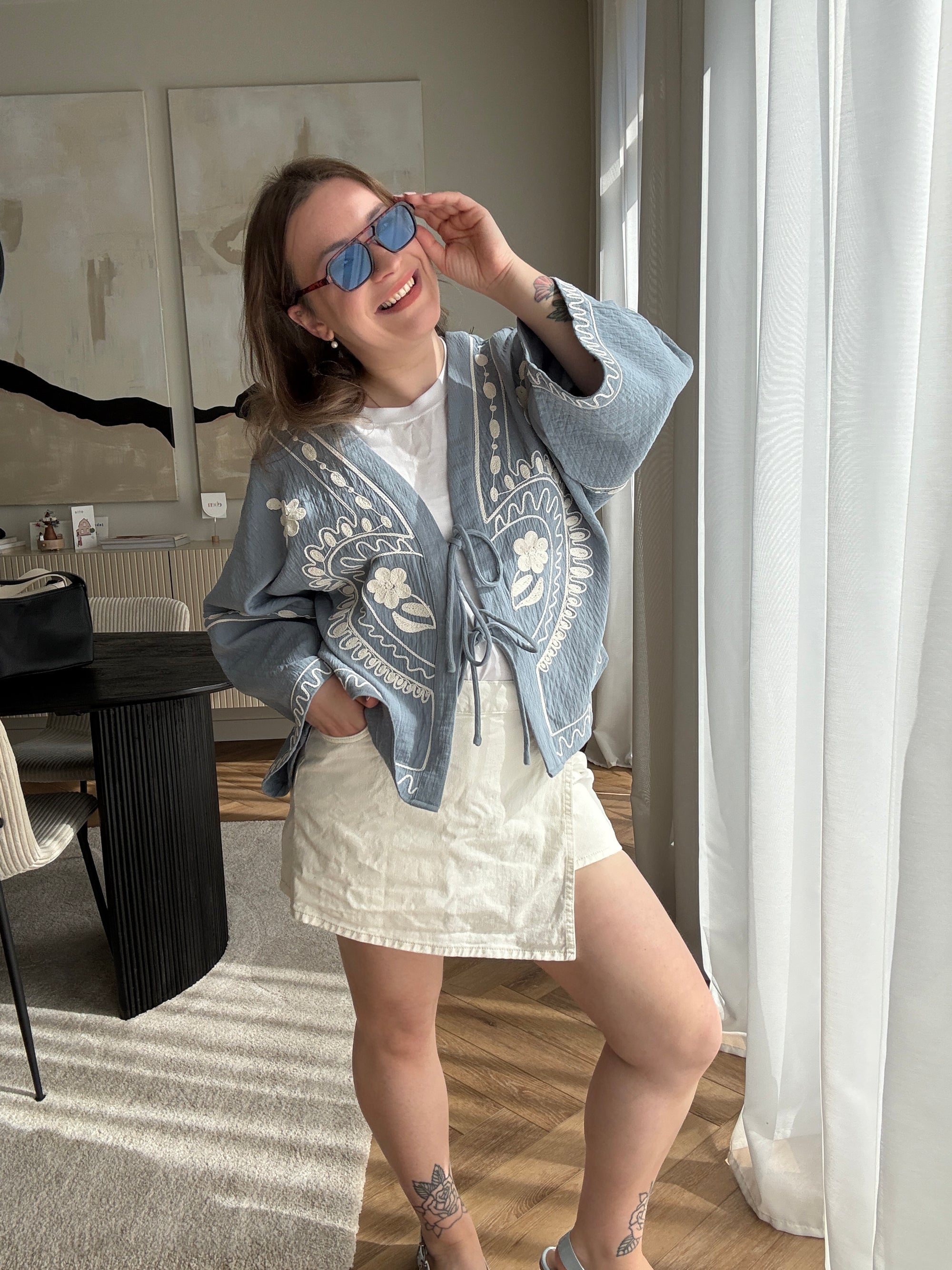 Babet kimono blue