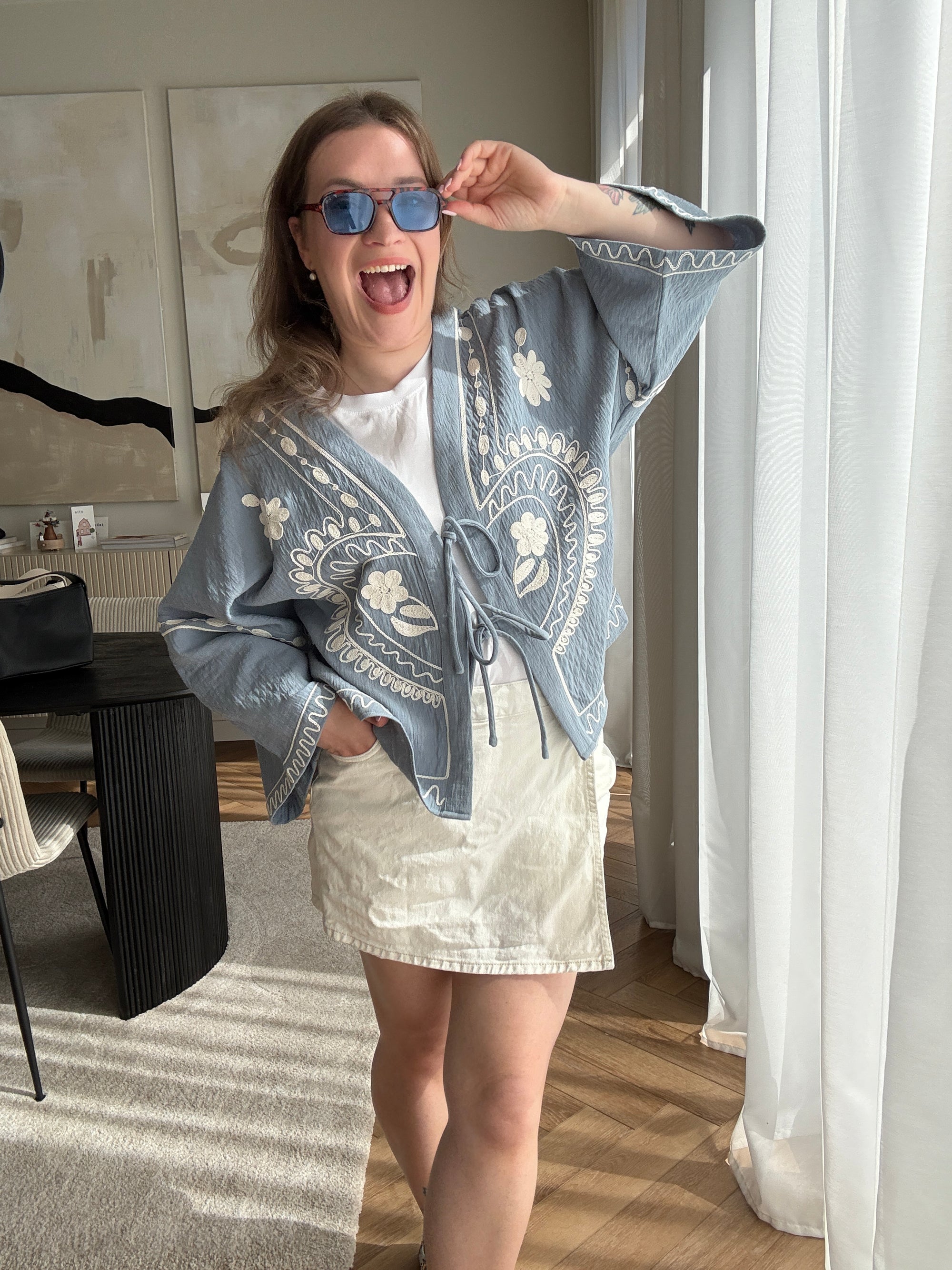 Babet kimono blue