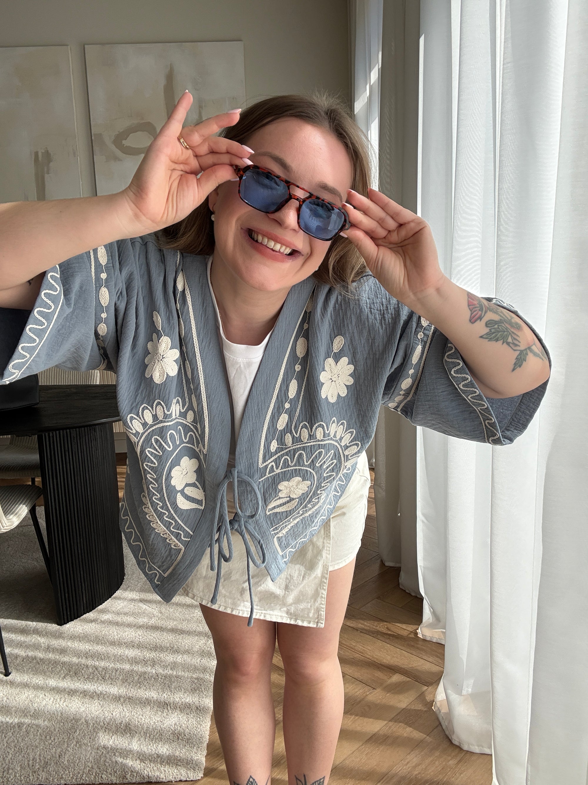 Babet kimono blue